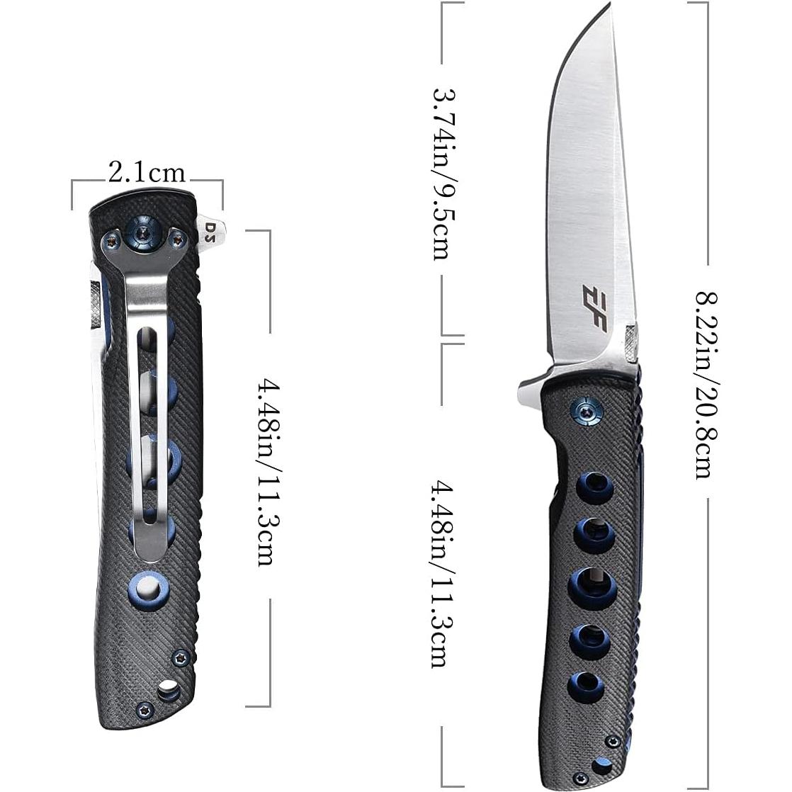 Cuchillo Plegable Eafengrow EF27 Acero D2 Mango G10 20.8 cm