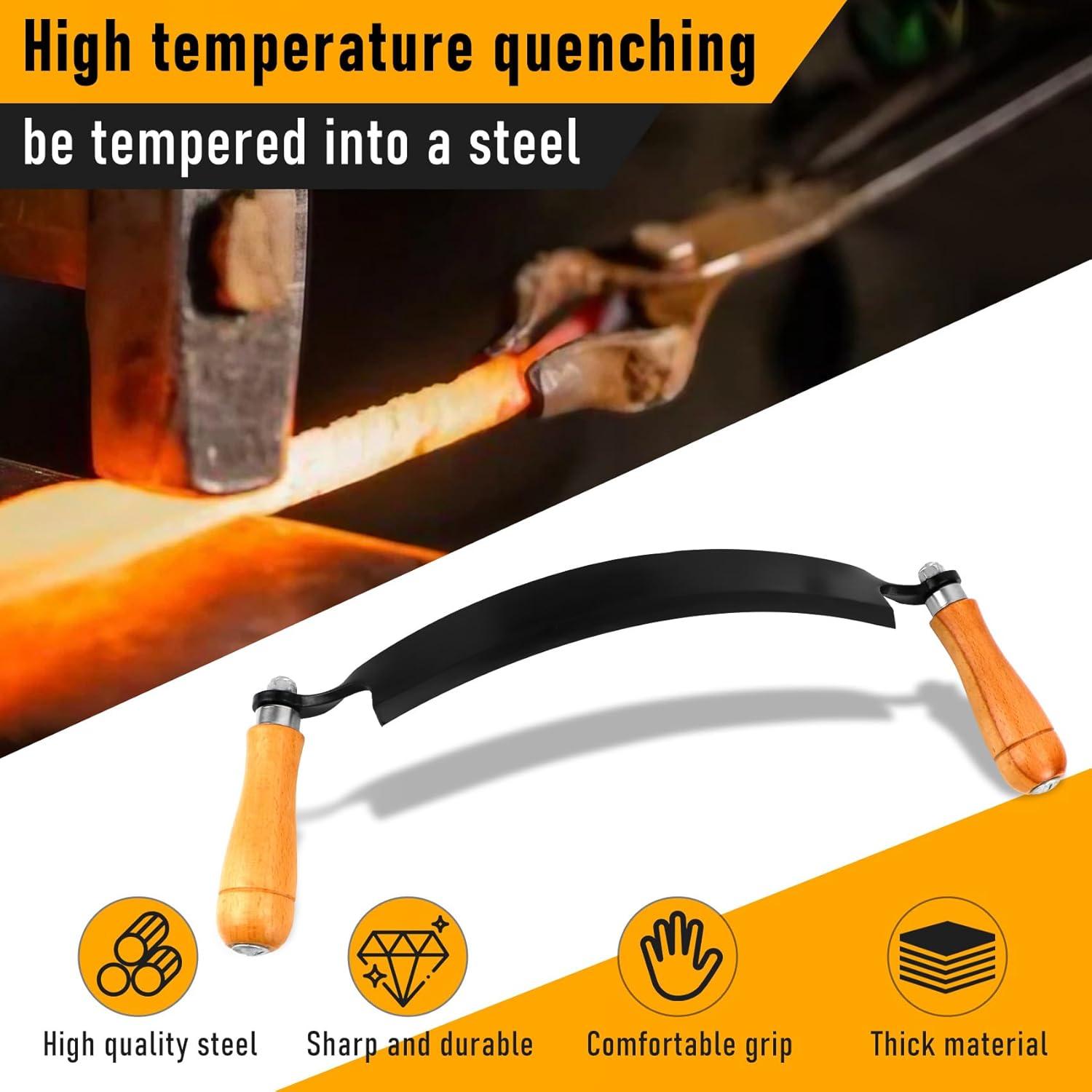 Cuchillo de Tira Beendou 20.32 cm Curvado para Madera Dura