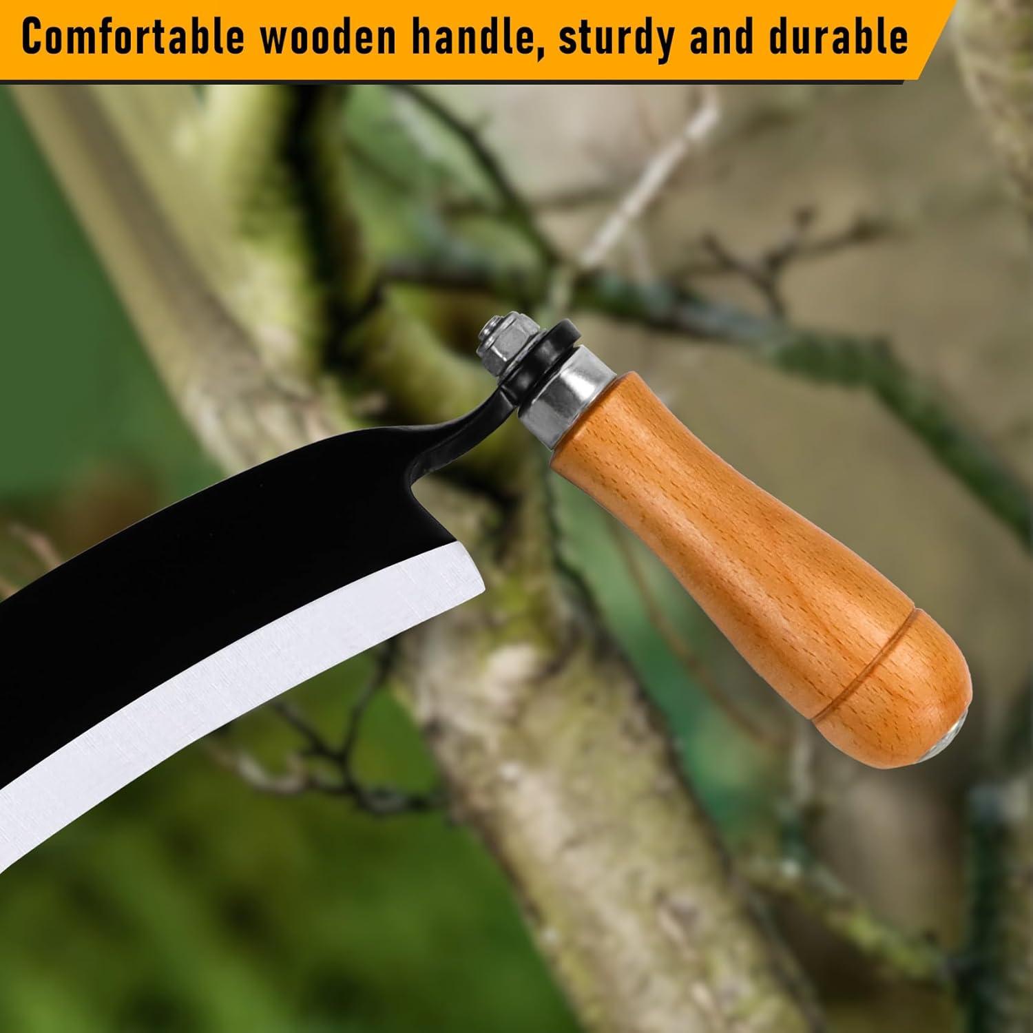 Cuchillo de Tira Beendou 20.32 cm Curvado para Madera Dura