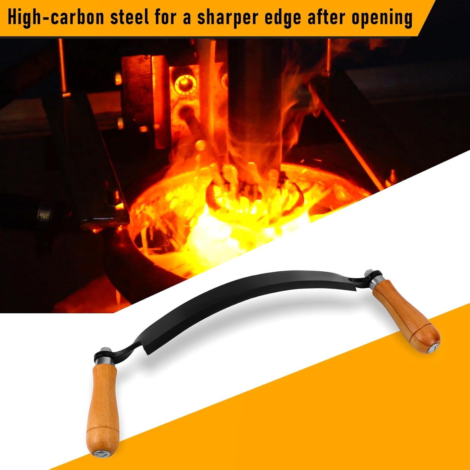 Cuchillo de Tira Beendou 20.32 cm Curvado para Madera Dura