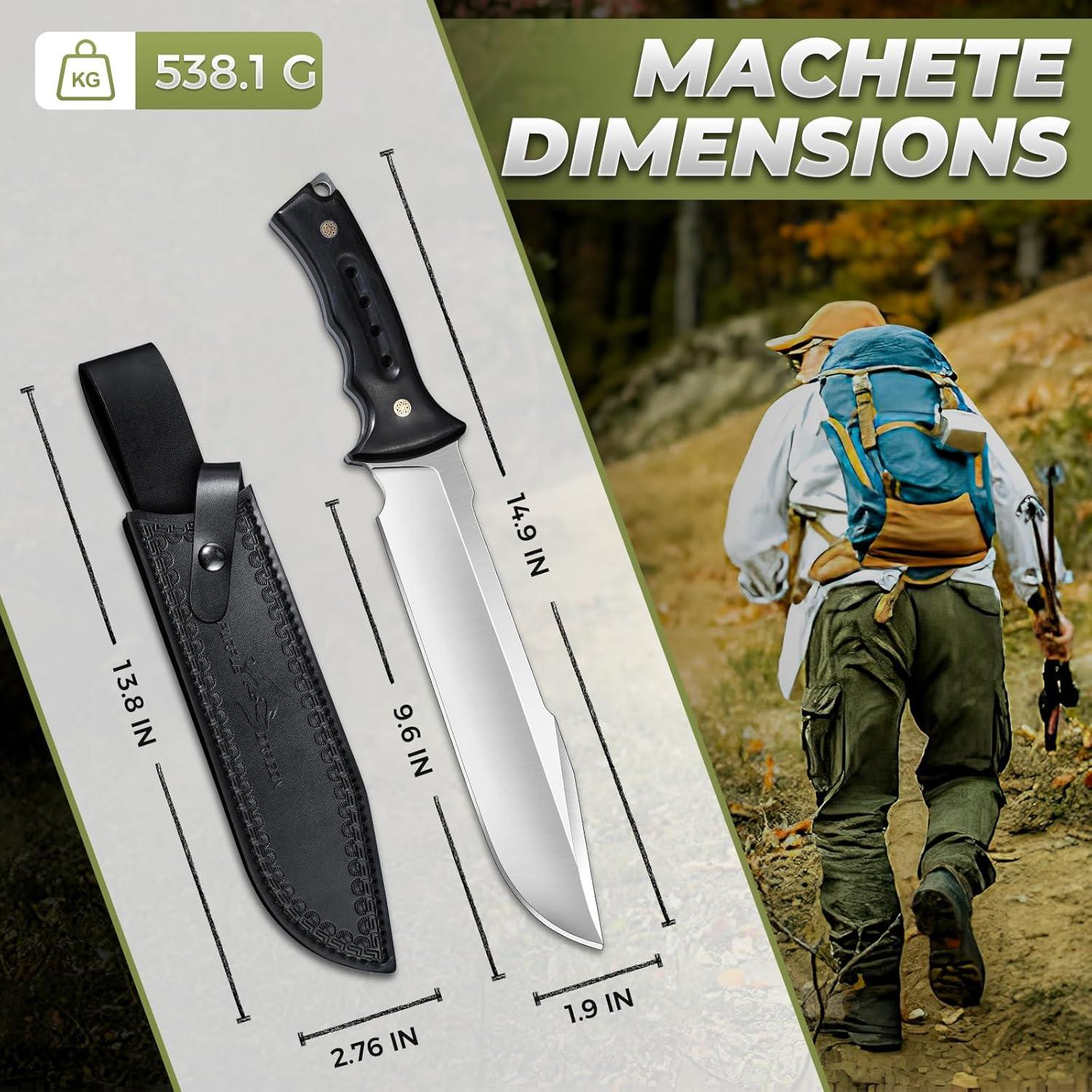 Machete Dragón Púrpura 37.85 cm Acero Alto Carbono Jardinería
