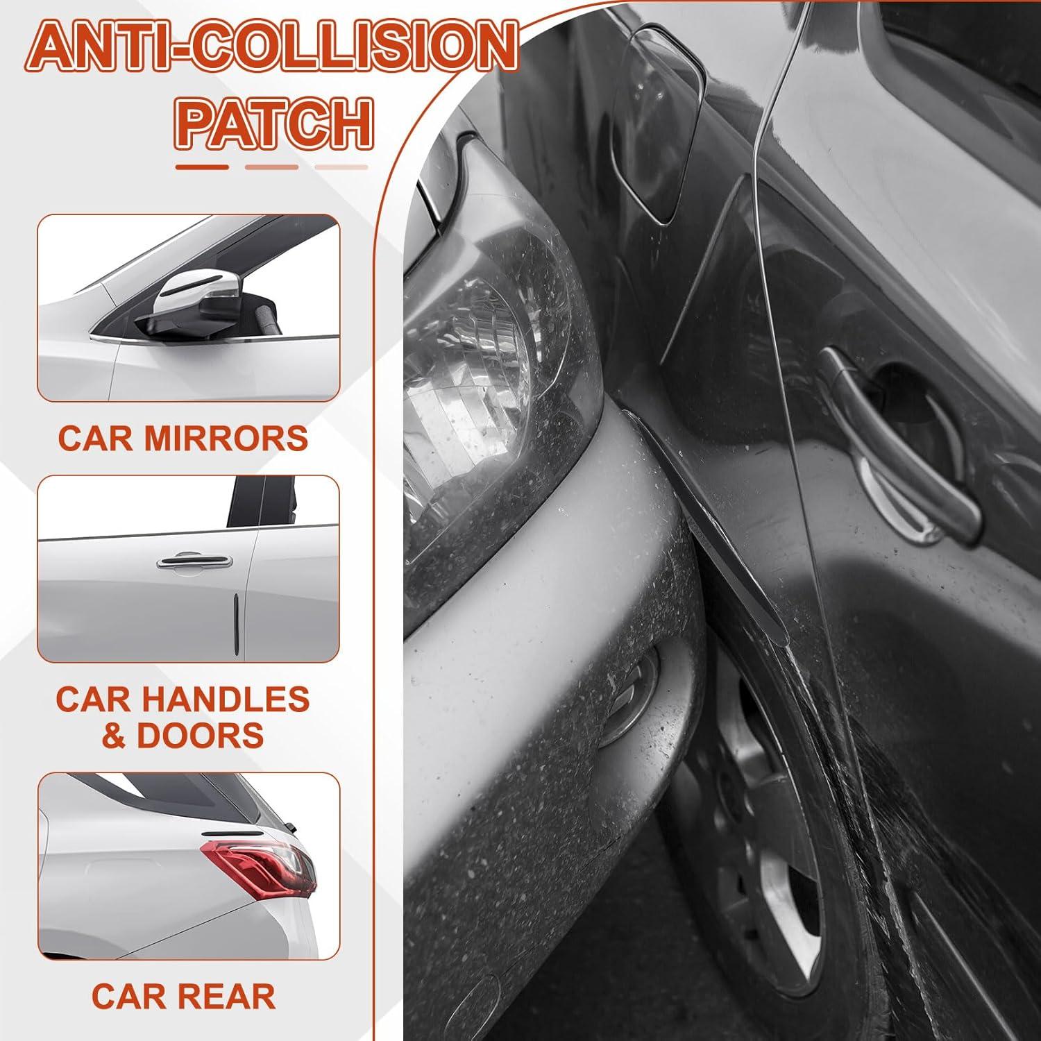 Tira de Protección de Parachoques PATIKIL 8 Pcs Silicona Negra