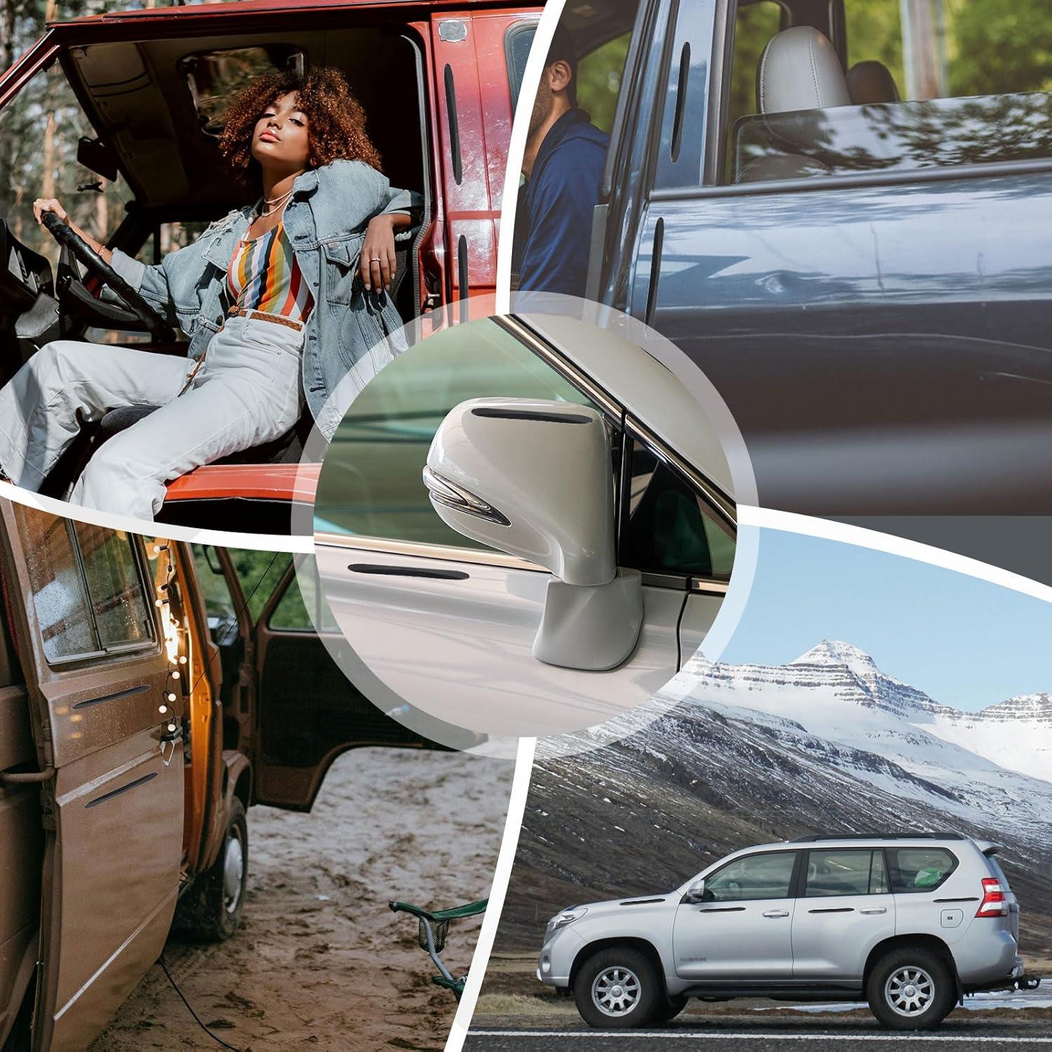 Tira de Protección de Parachoques PATIKIL 8 Pcs Silicona Negra