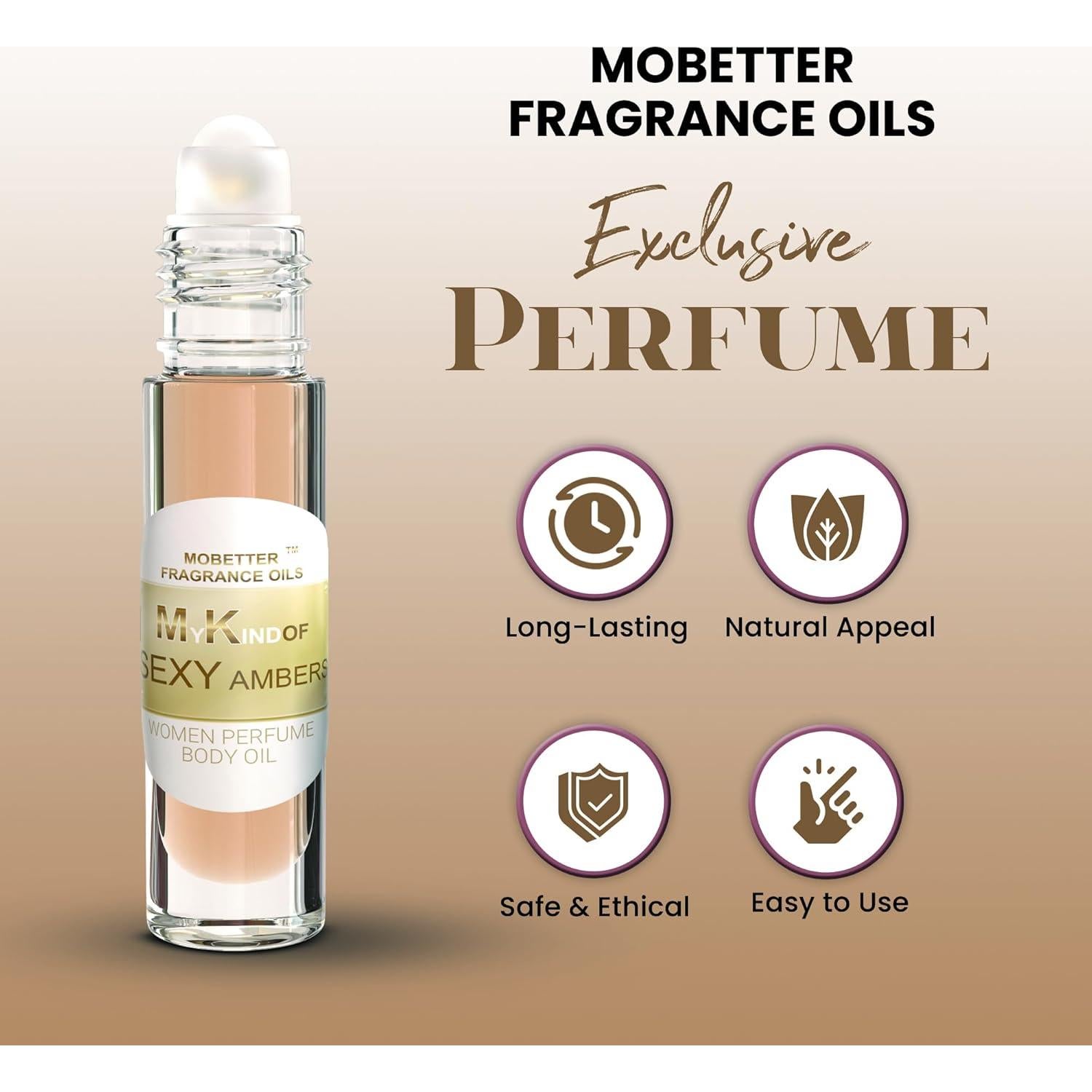 Aceite de Fragancia MoBetter Ámbar 56.7g - Perfume Corporal