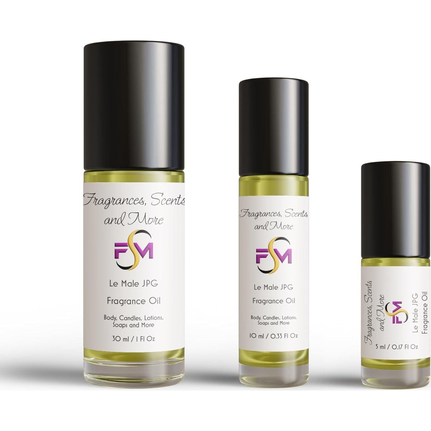 Aceite de Fragancia Le Male JPG 5ml Roll On Vidrio