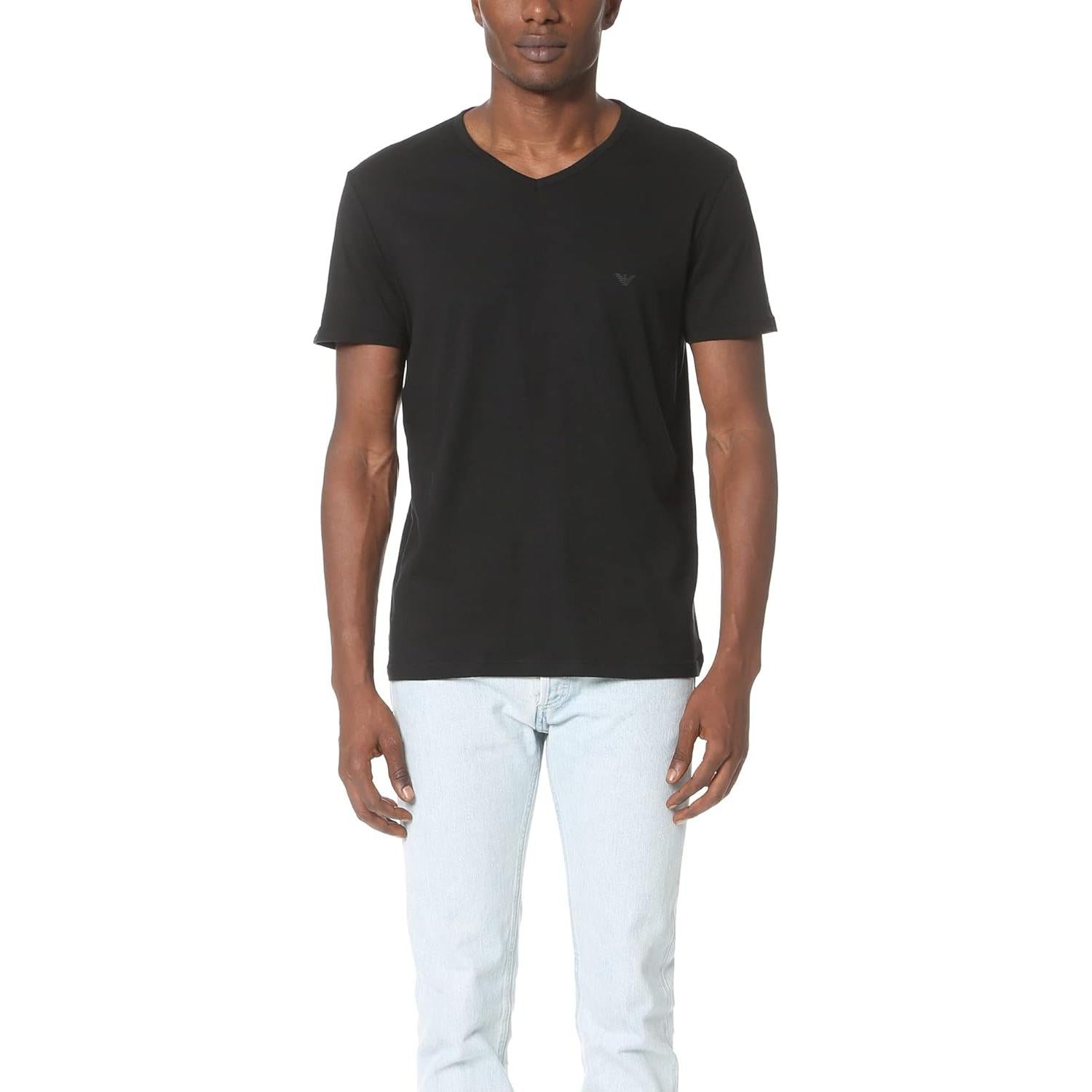 Camiseta Interior Cuello en V Emporio Armani Hombre 3 Pzas