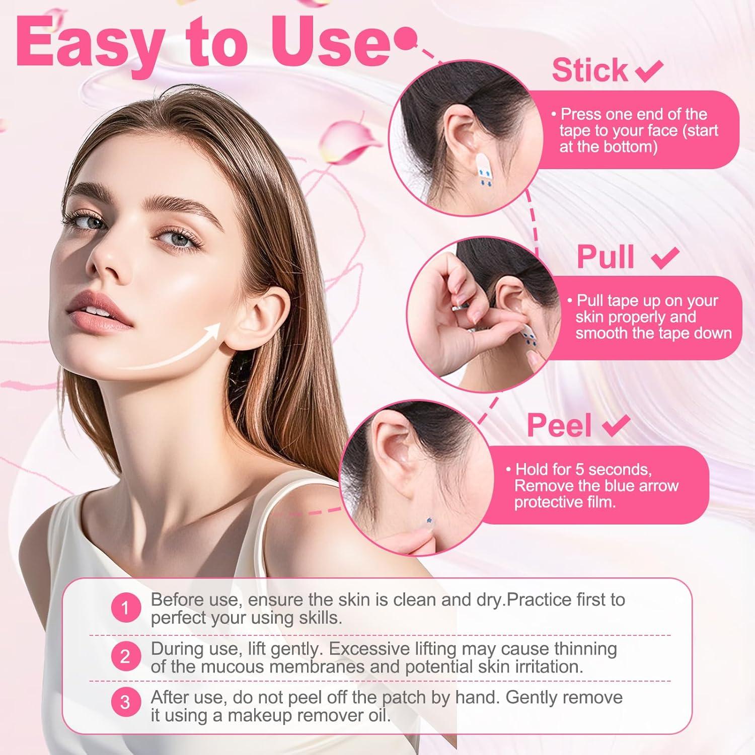 Cinta de Levantamiento Facial Invisible Loxbcin 160PCS 0.02mm