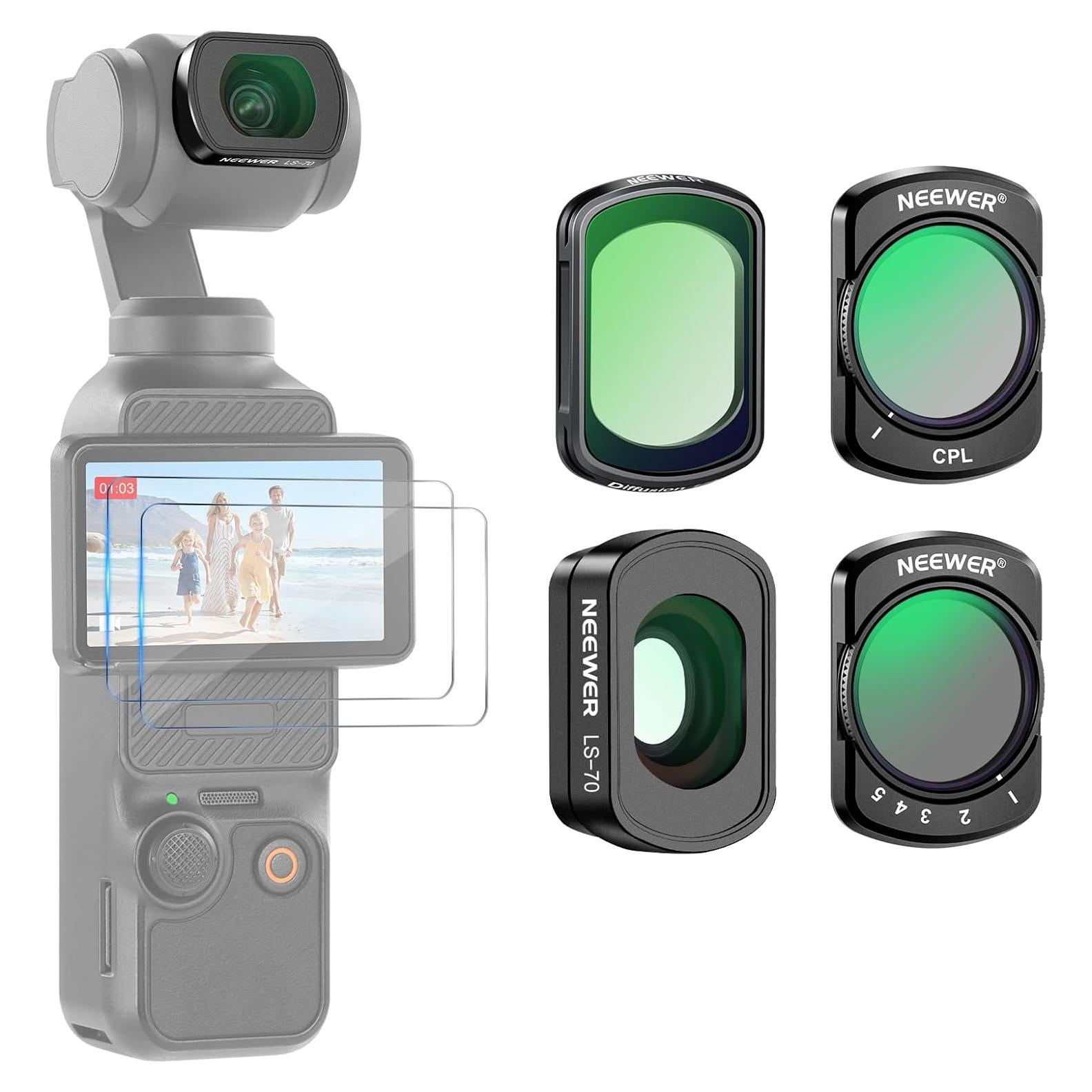 Juego de Filtros ND Magnéticos NEEWER para DJI Osmo Pocket 3