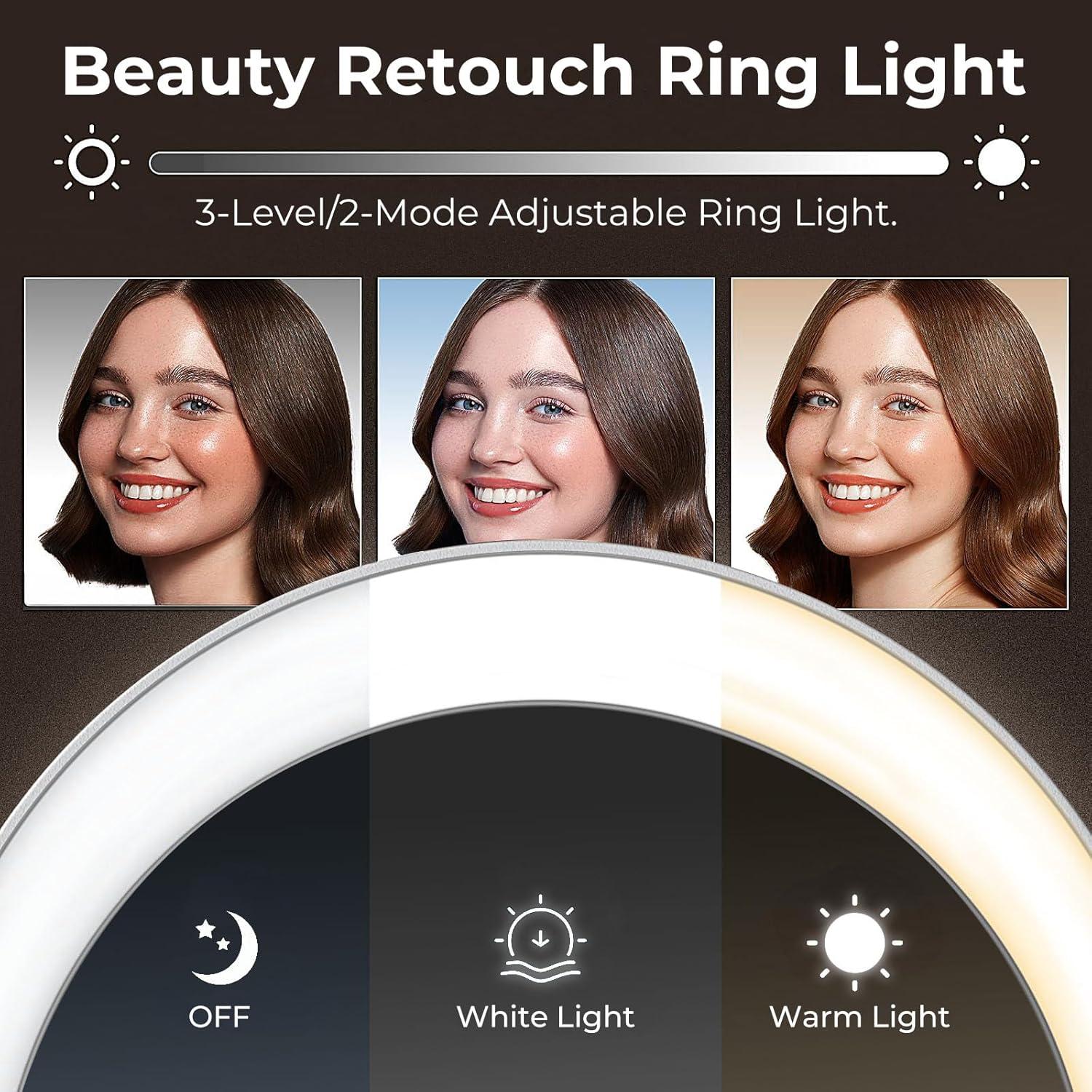Cámara Web 2K PixelForge con Micrófono y Luz Ajustable