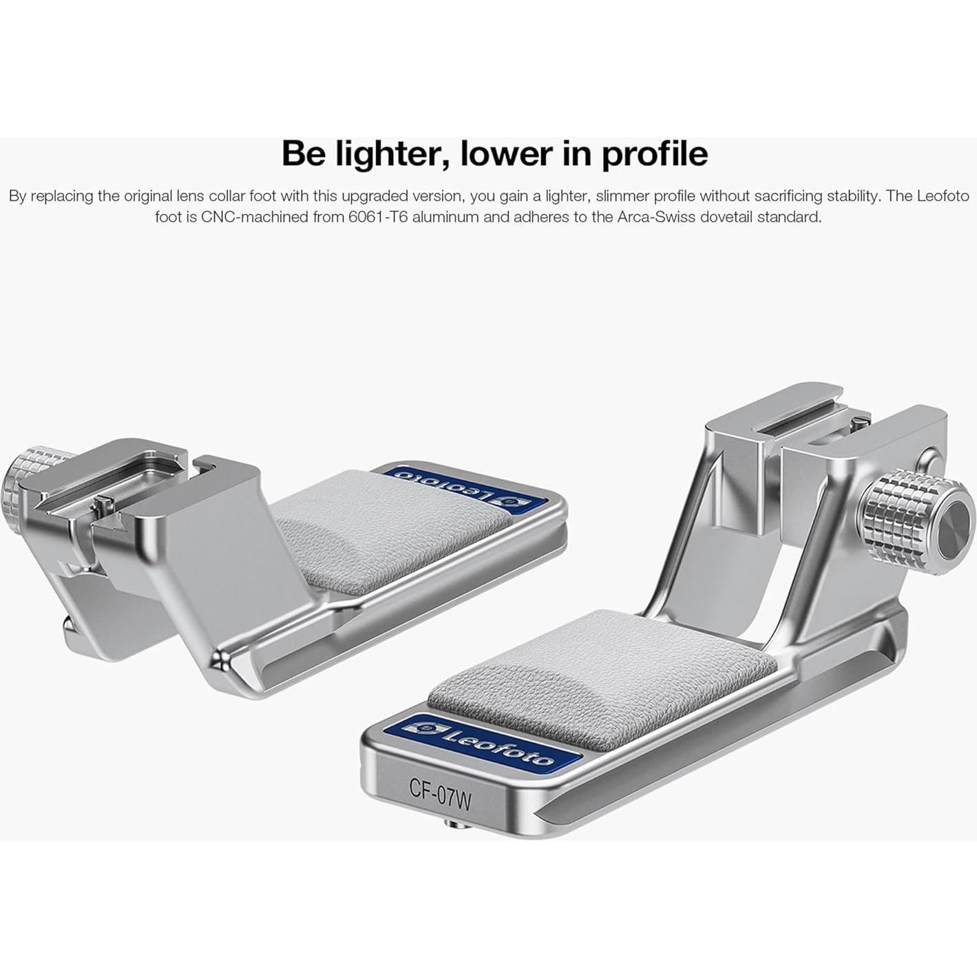Pie de reemplazo Leofoto CF-07W para Canon RF70-200mm y RF24-105mm