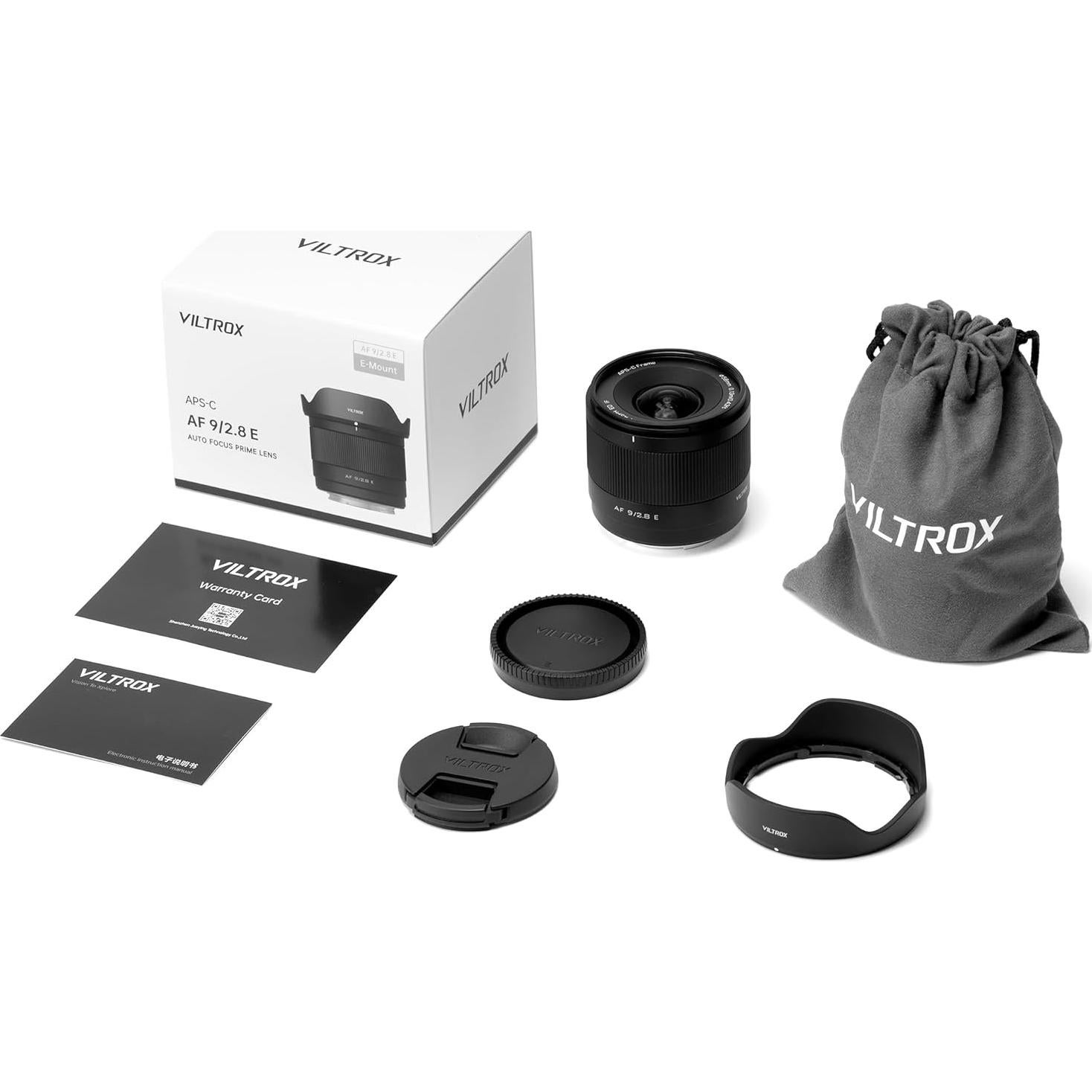 Lente VILTROX 9mm F2.8 E para Sony E, Gran Angular APS-C