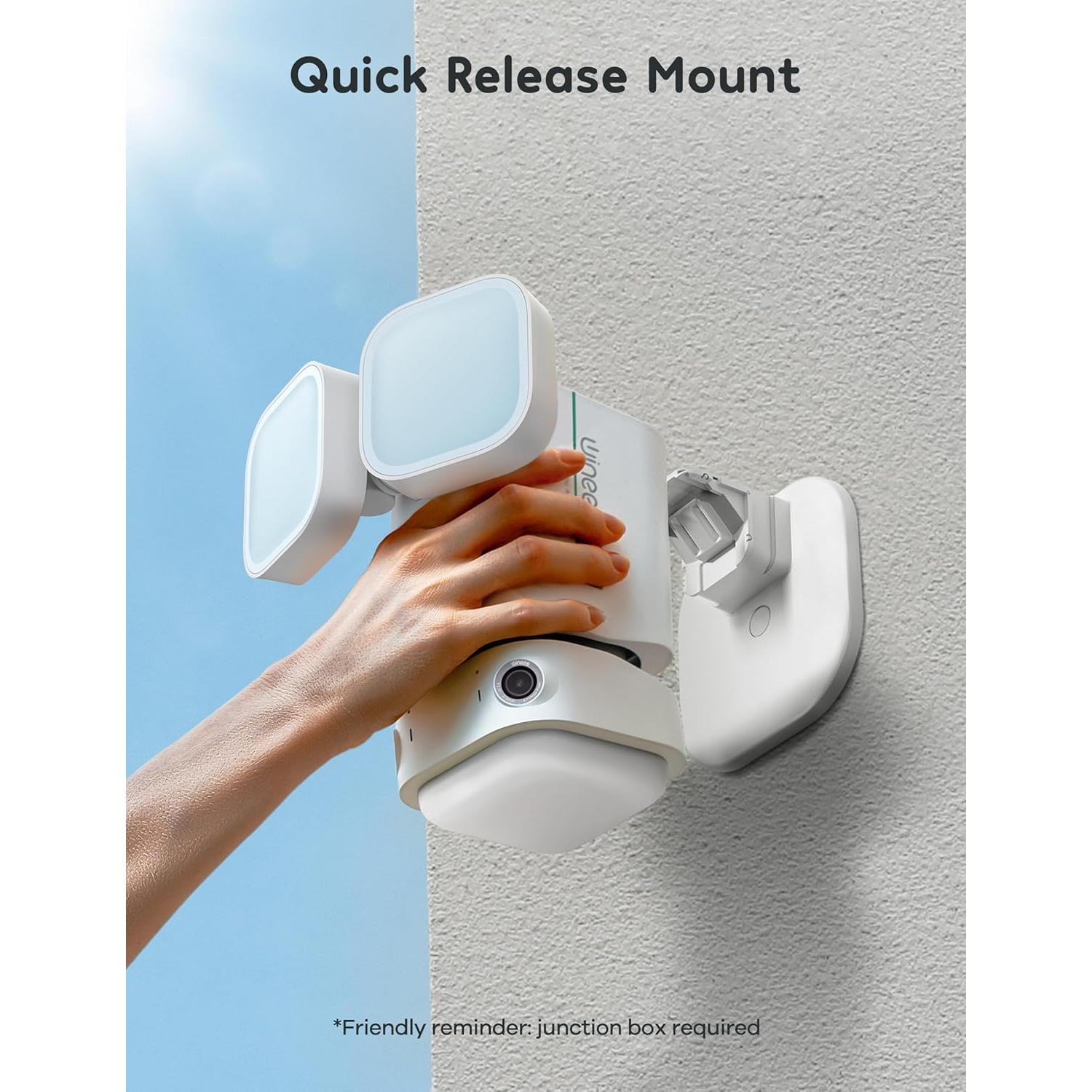 Cámara de Seguridad Floodlight Winees F2 Pro 2K HD 180°