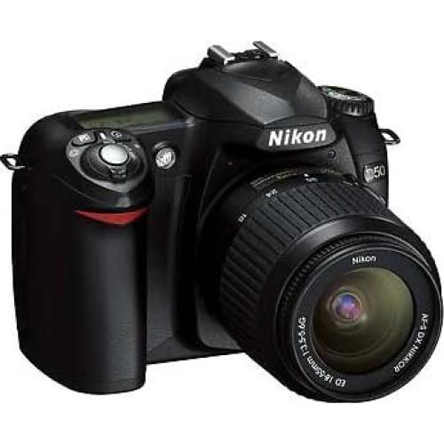 Nikon D50 DSLR Camera with 18-55mm f/3.5-5.6G ED AF-S Zoom Nikkor Lens (OLD MODEL)