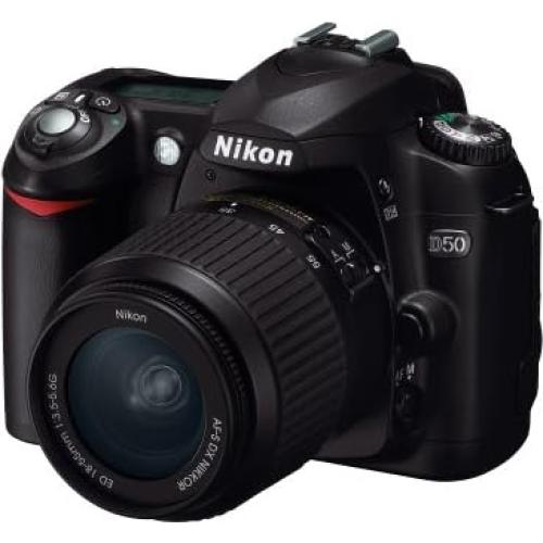 Nikon D50 DSLR Camera with 18-55mm f/3.5-5.6G ED AF-S Zoom Nikkor Lens (OLD MODEL)