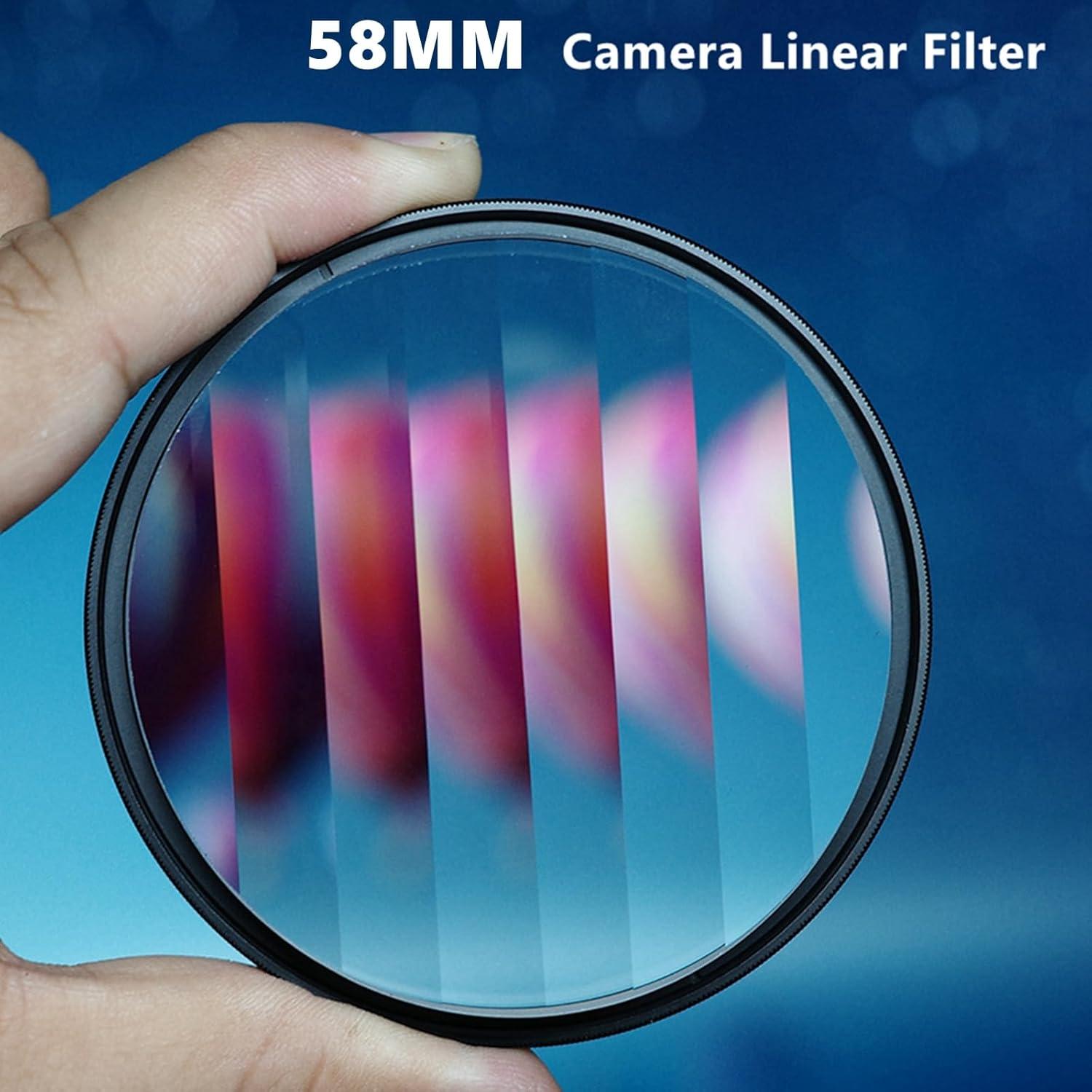 Filtro Lineal de Efectos Especiales Besvalo 58MM para DSLR