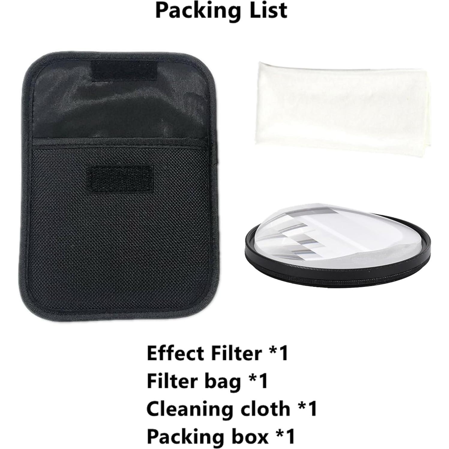 Filtro Lineal de Efectos Especiales Besvalo 58MM para DSLR