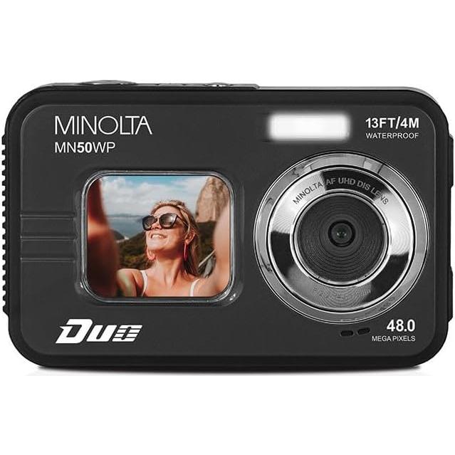 Cámara Digital Submarina Minolta MN50WP 48MP 5K HD Resistente Agua