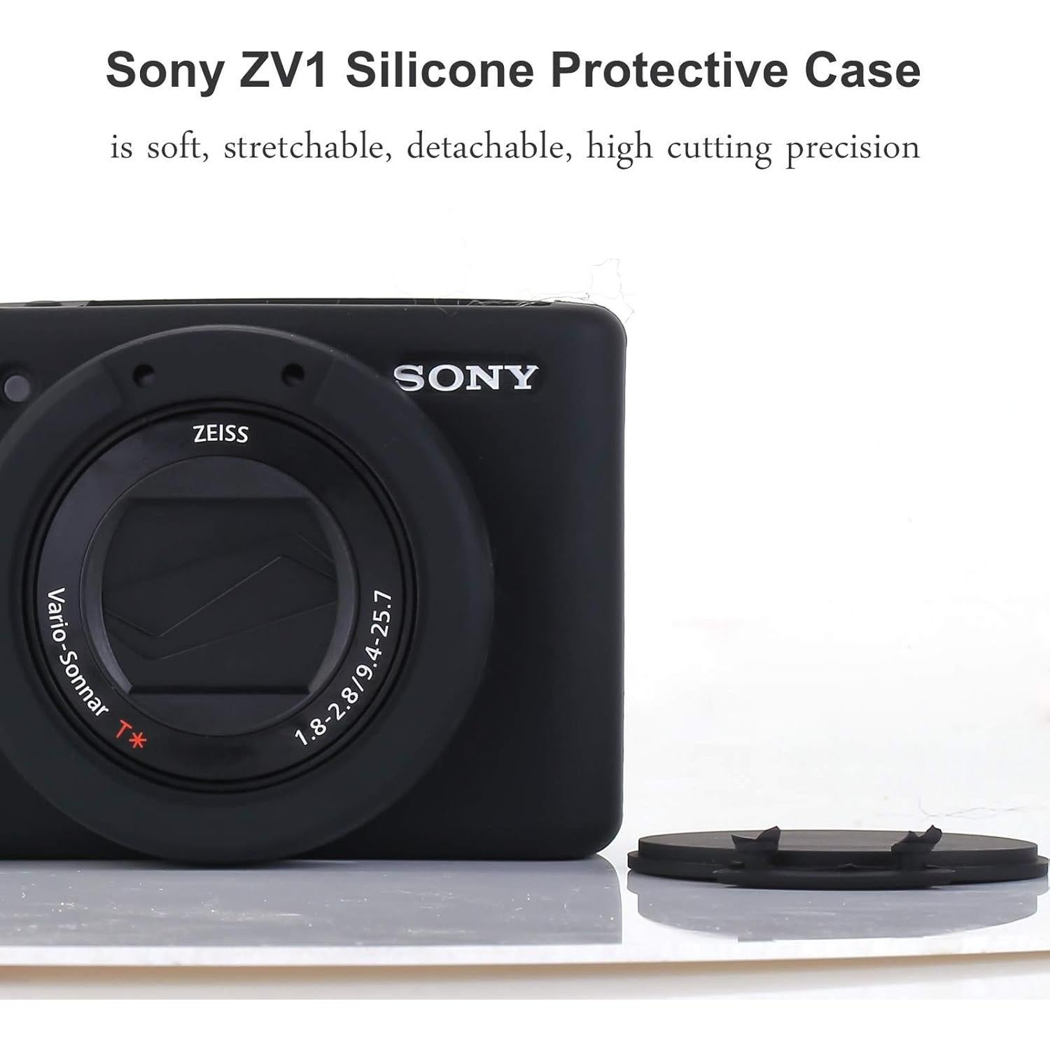 Funda protectora para cámara Sony ZV-1 - Silicona negra