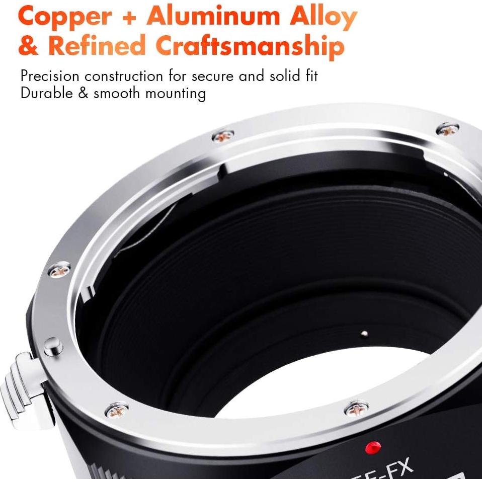 Adaptador K&F Concept de Lente EOS EF/EFS a Fuji FX