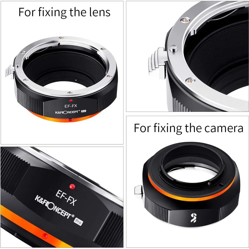 Adaptador K&F Concept de Lente EOS EF/EFS a Fuji FX