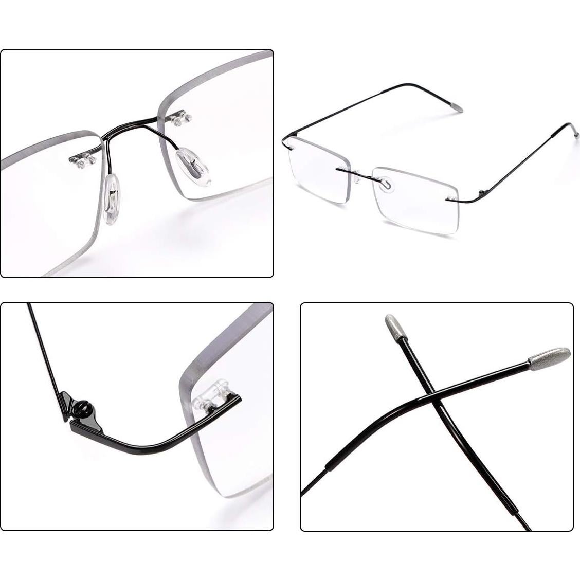 Gafas de lectura progresivas fotoquímicas UV400 unisex 1.0x