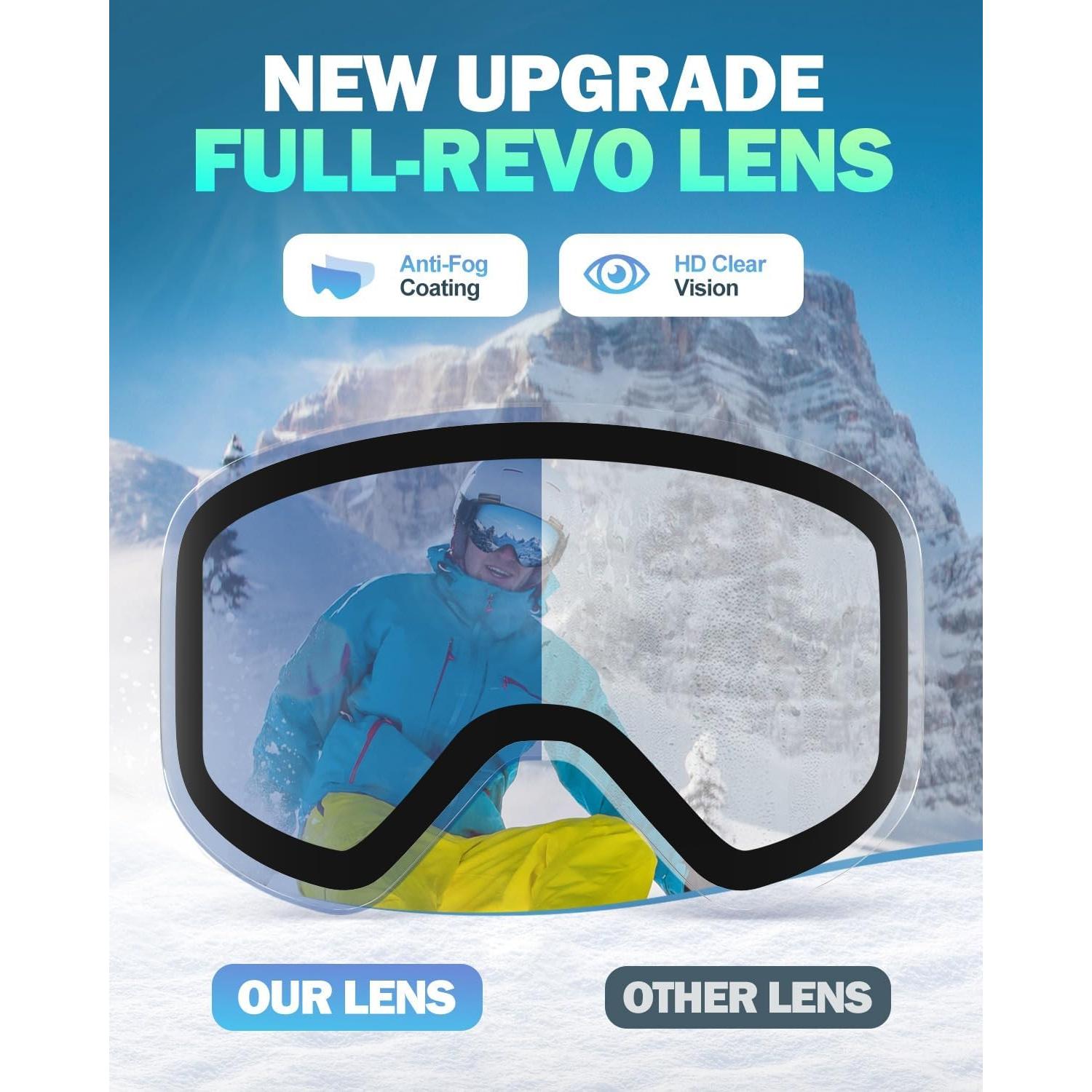 Lentes de Reemplazo SNOWALVA - 10 Opciones de Transmitancia UV400
