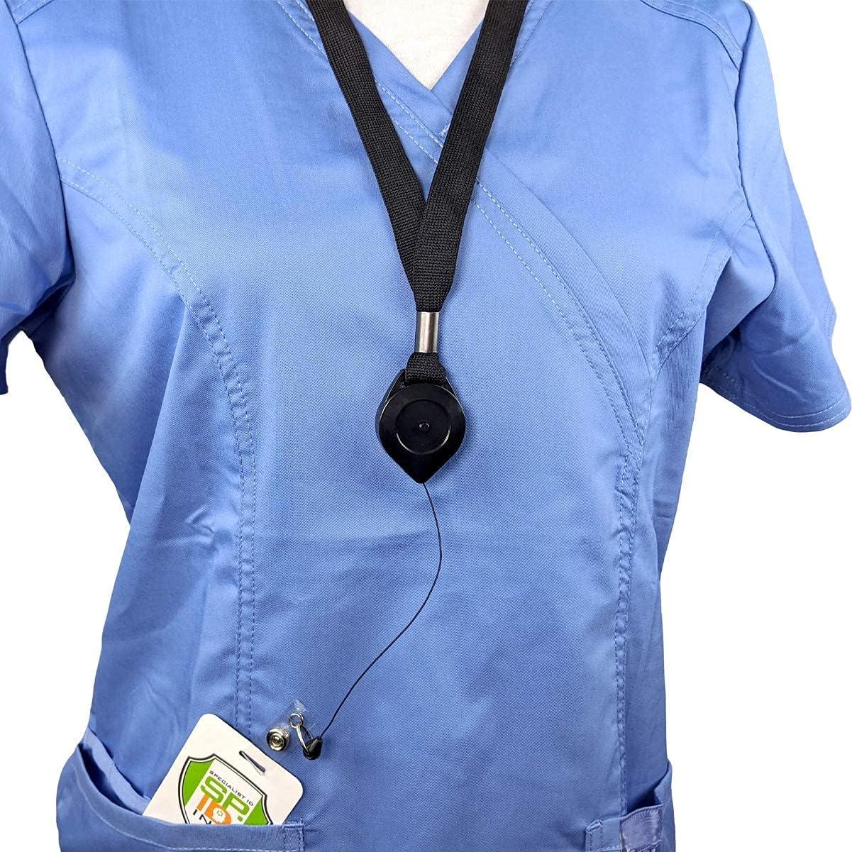 Lanyard con Carrete Bloqueable Specialist ID Negro 82,55 cm