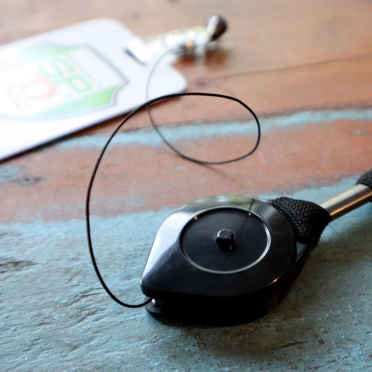 Lanyard con Carrete Bloqueable Specialist ID Negro 82,55 cm