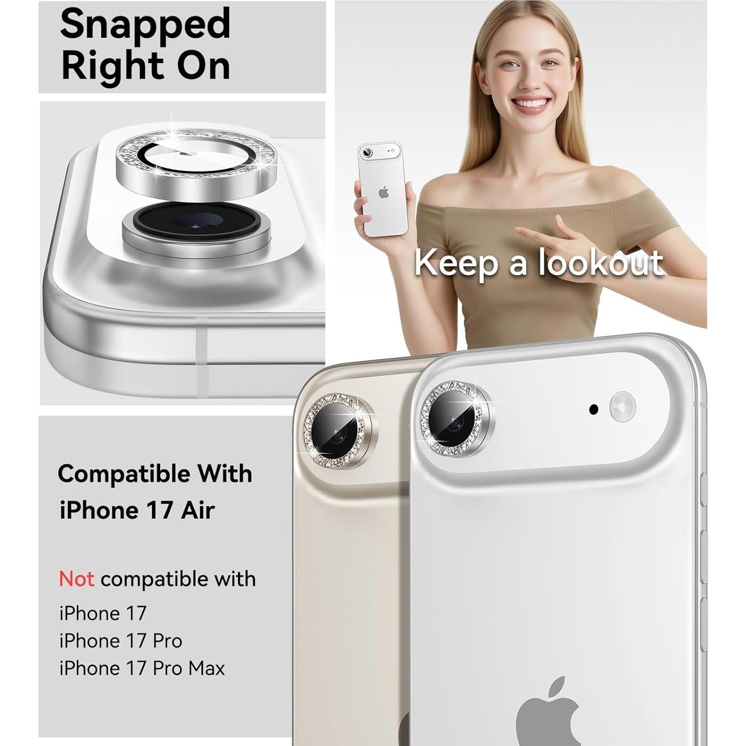 Protector de Lente de Cámara Matekxy para iPhone 17 Air - Vidrio Templado 9H