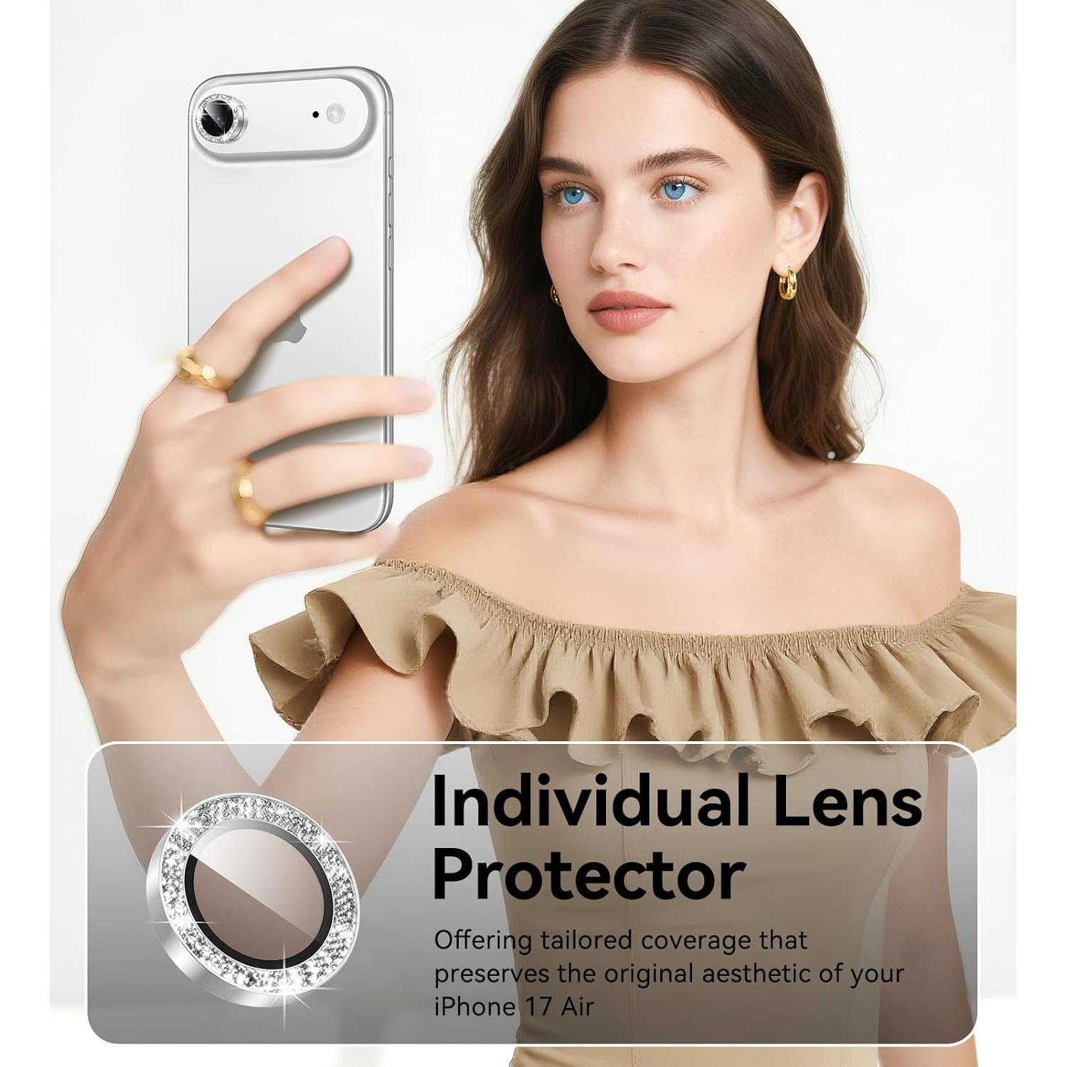 Protector de Lente de Cámara Matekxy para iPhone 17 Air - Vidrio Templado 9H