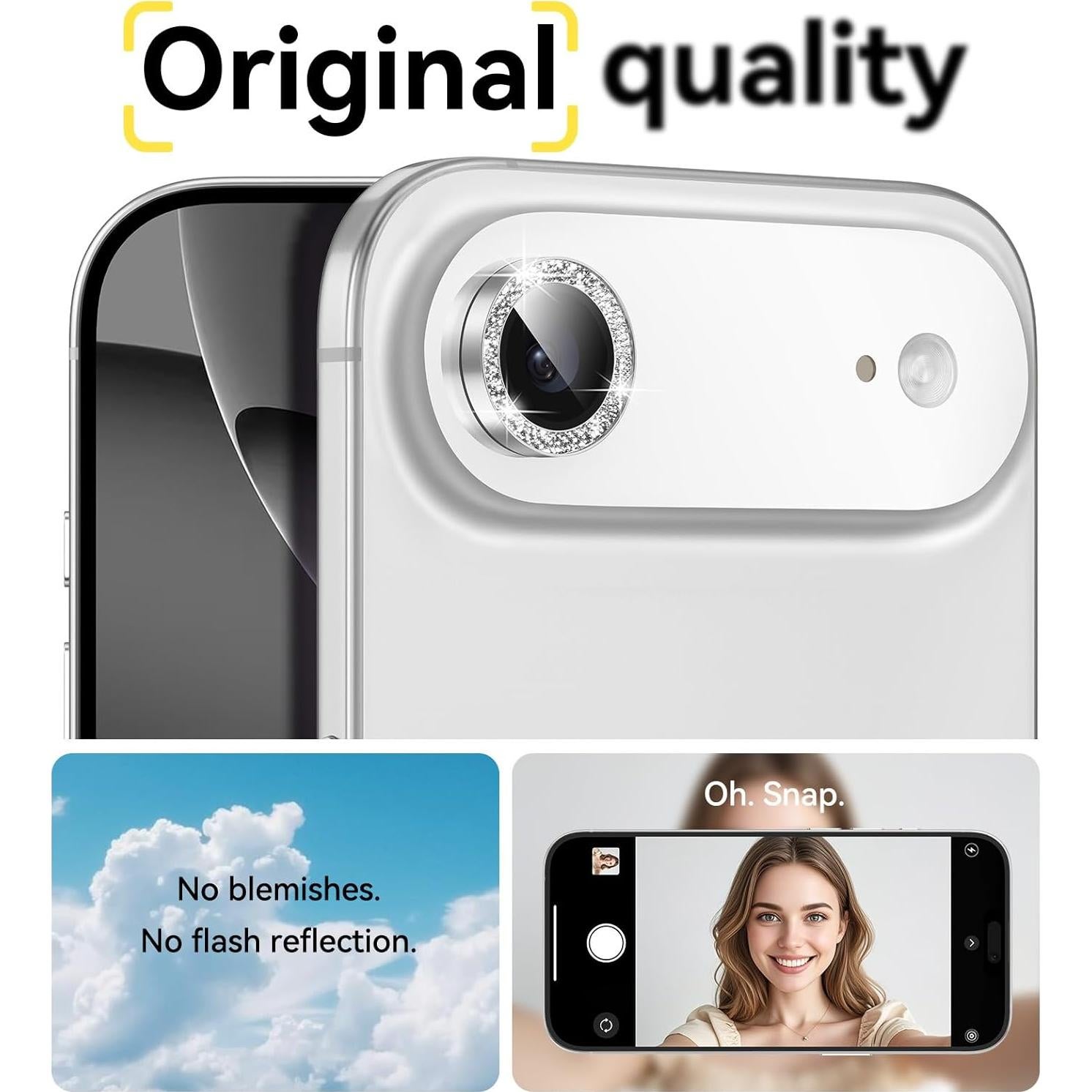 Protector de Lente de Cámara Matekxy para iPhone 17 Air - Vidrio Templado 9H