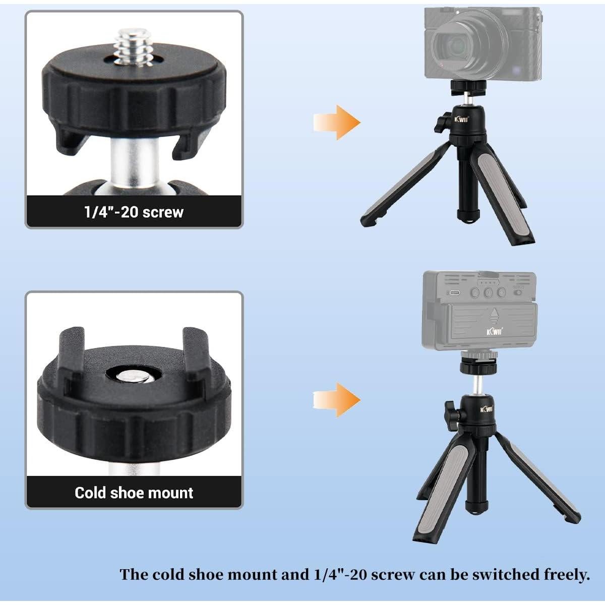 Trípode Mini Extensible KIWIFOTOS para Cámaras y Smartphones