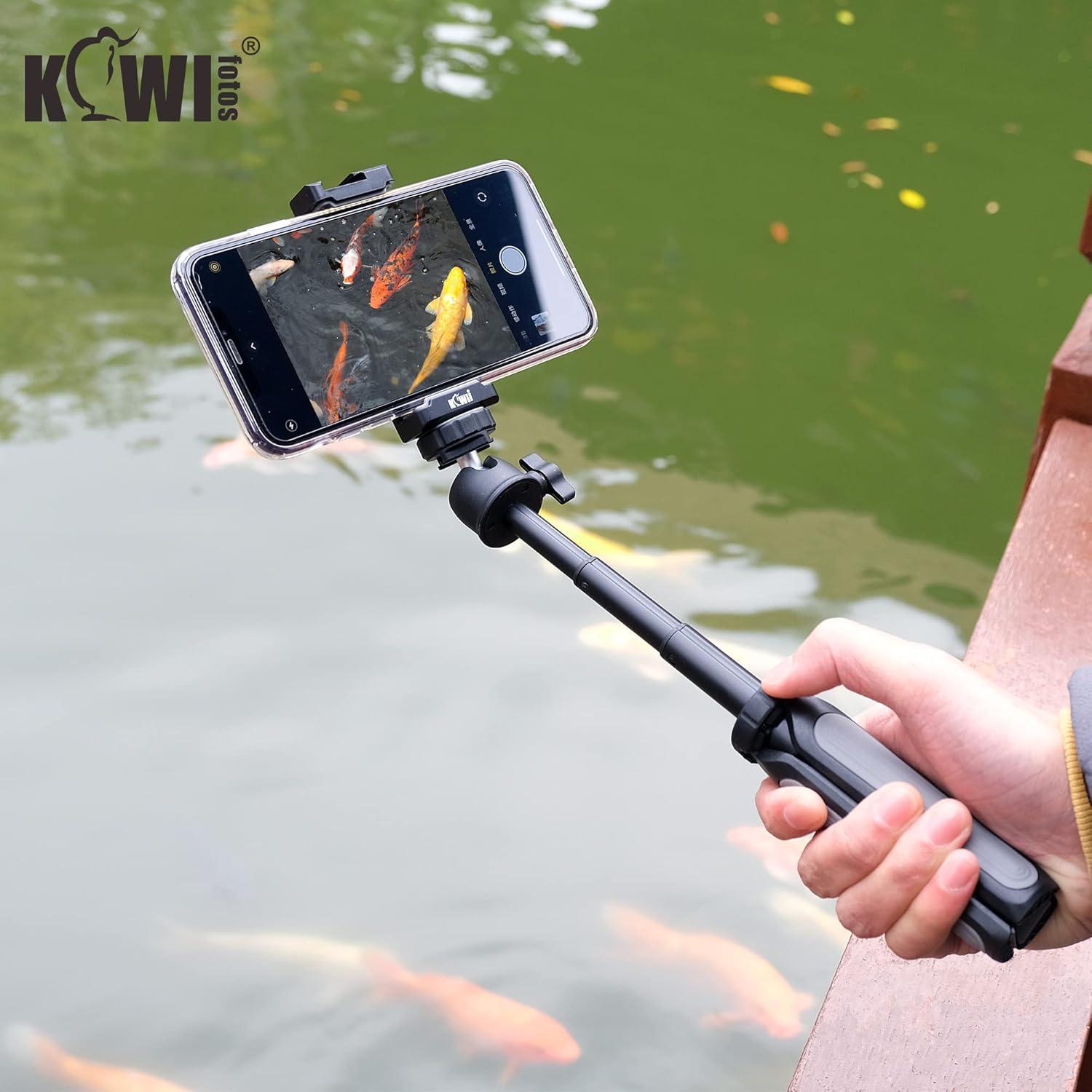 Trípode Mini Extensible KIWIFOTOS para Cámaras y Smartphones