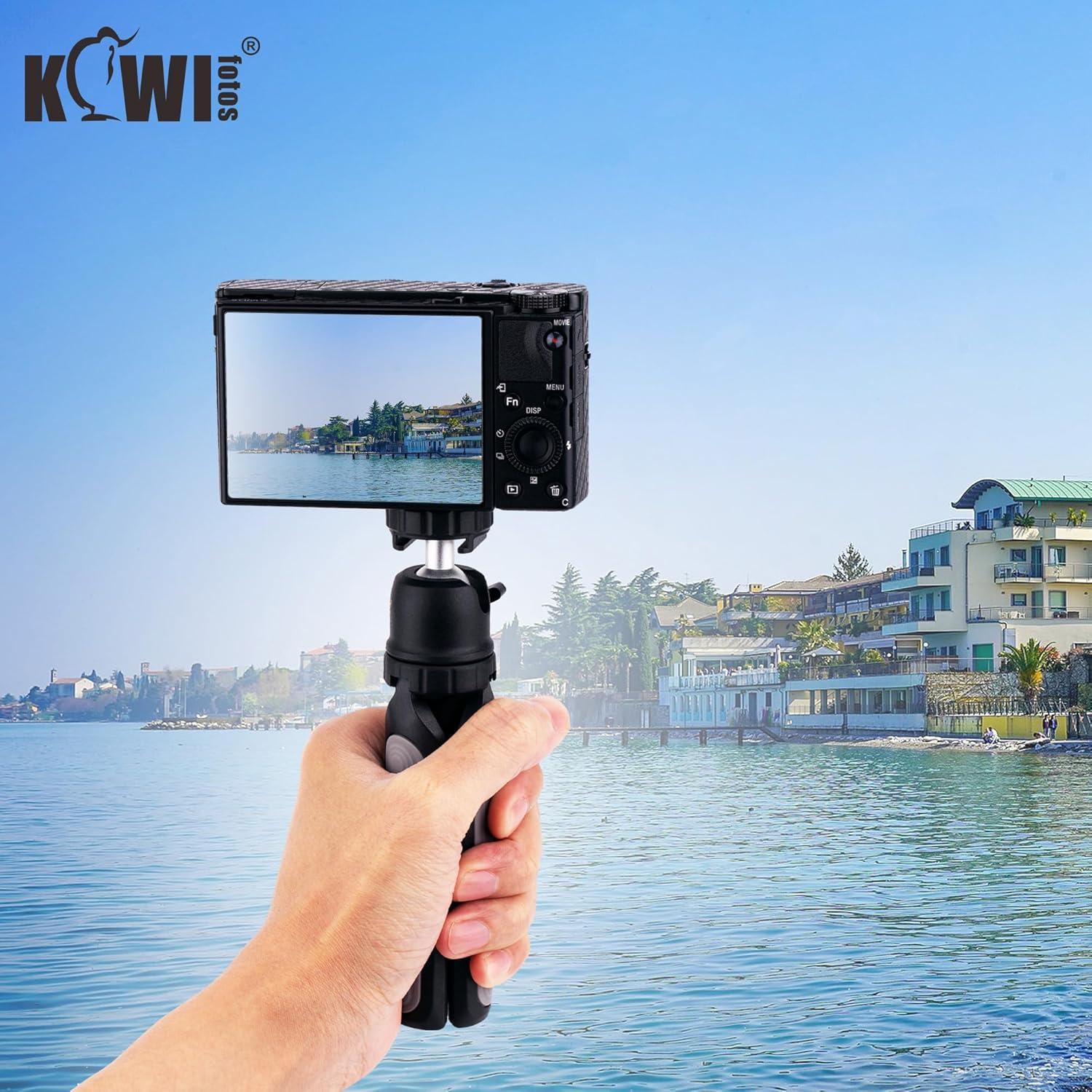 Trípode Mini Extensible KIWIFOTOS para Cámaras y Smartphones