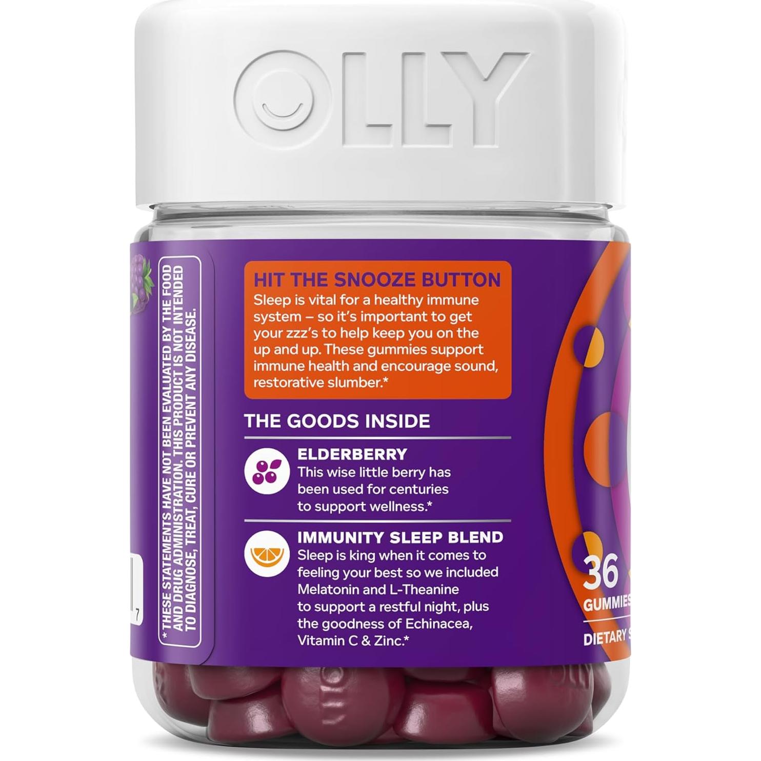 Gominolas OLLY Sueño Inmunidad 36 Unidades Vitamina C Zinc