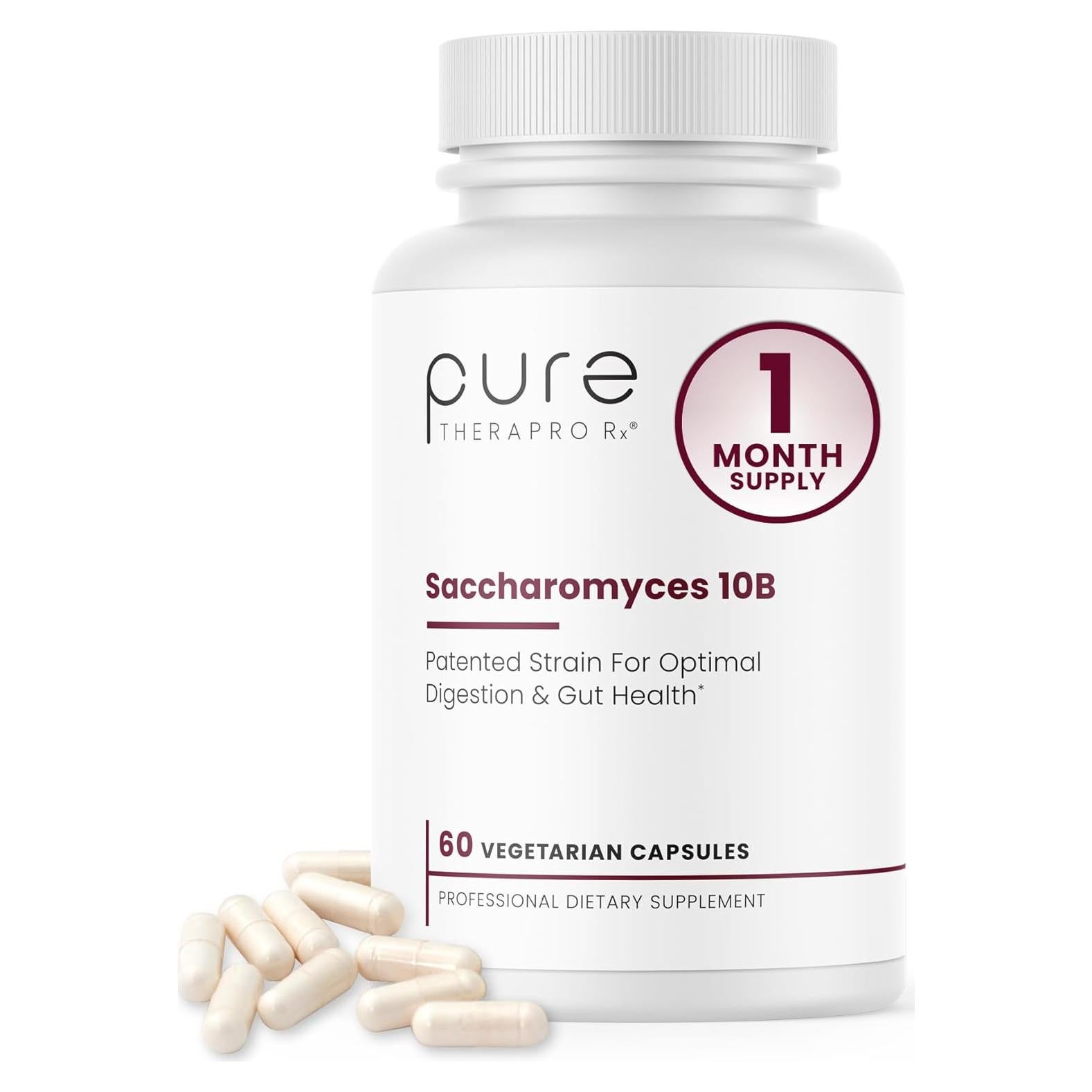 Probioticos Saccharomyces Boulardii 10 Mil Millones CFU - Pure TheraPro Rx - 60 Cápsulas
