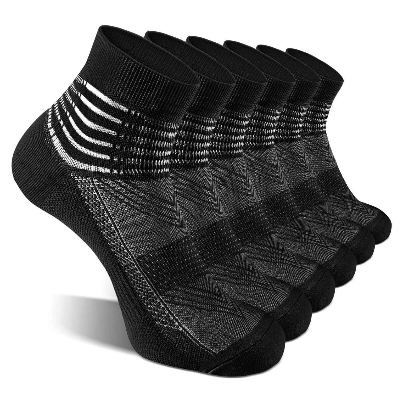 Calcetines de Compresión IRAMY para Tobillo - 3 Pares Negros