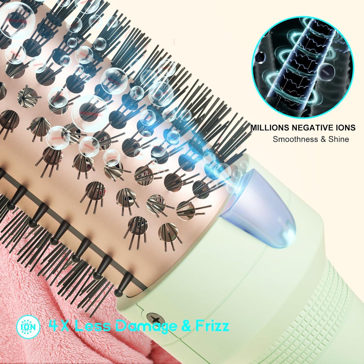 Cepillo Térmico K&K 1.5" (3.81 cm) Cerámica Iónica para Rizos