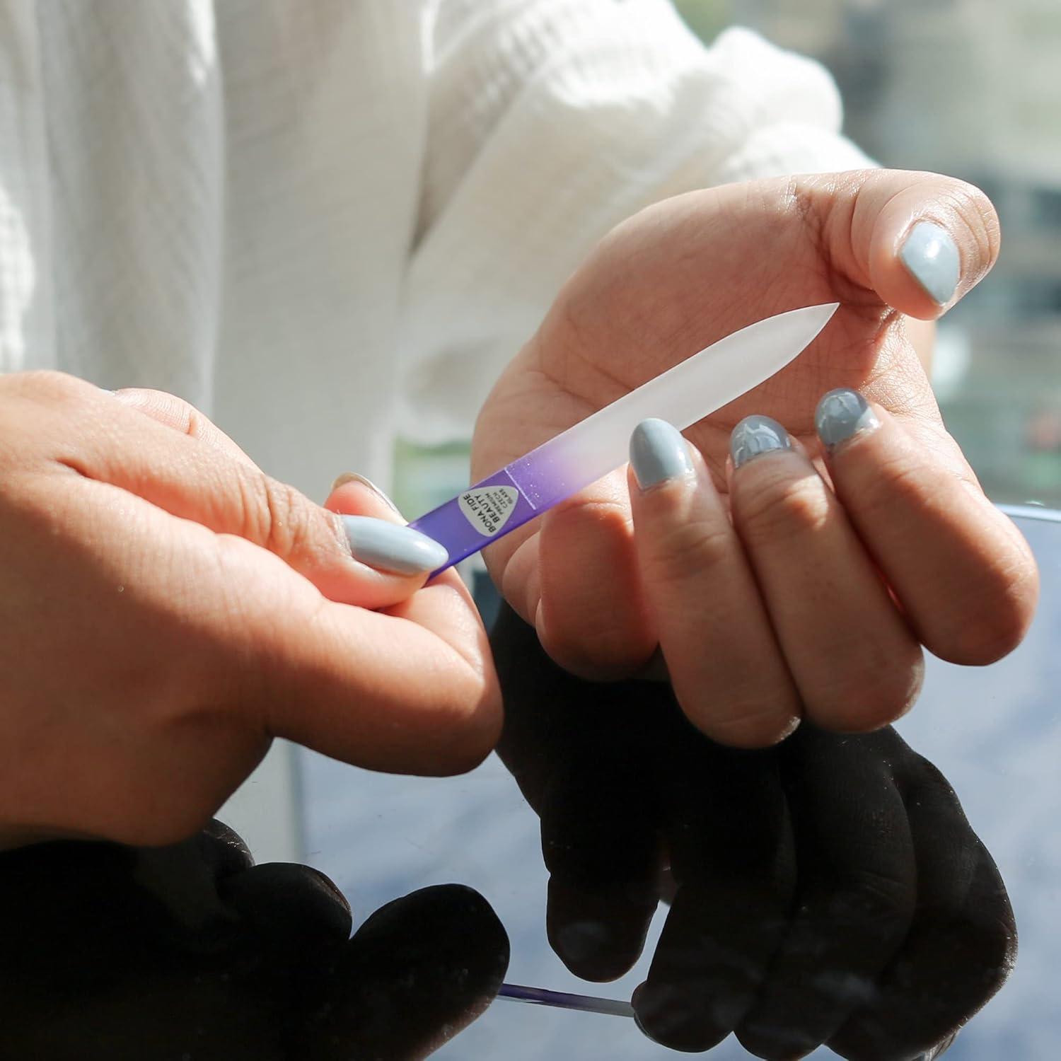 Kit de Limpiadores de Uñas de Vidrio Bona Fide Beauty - 3 Piezas