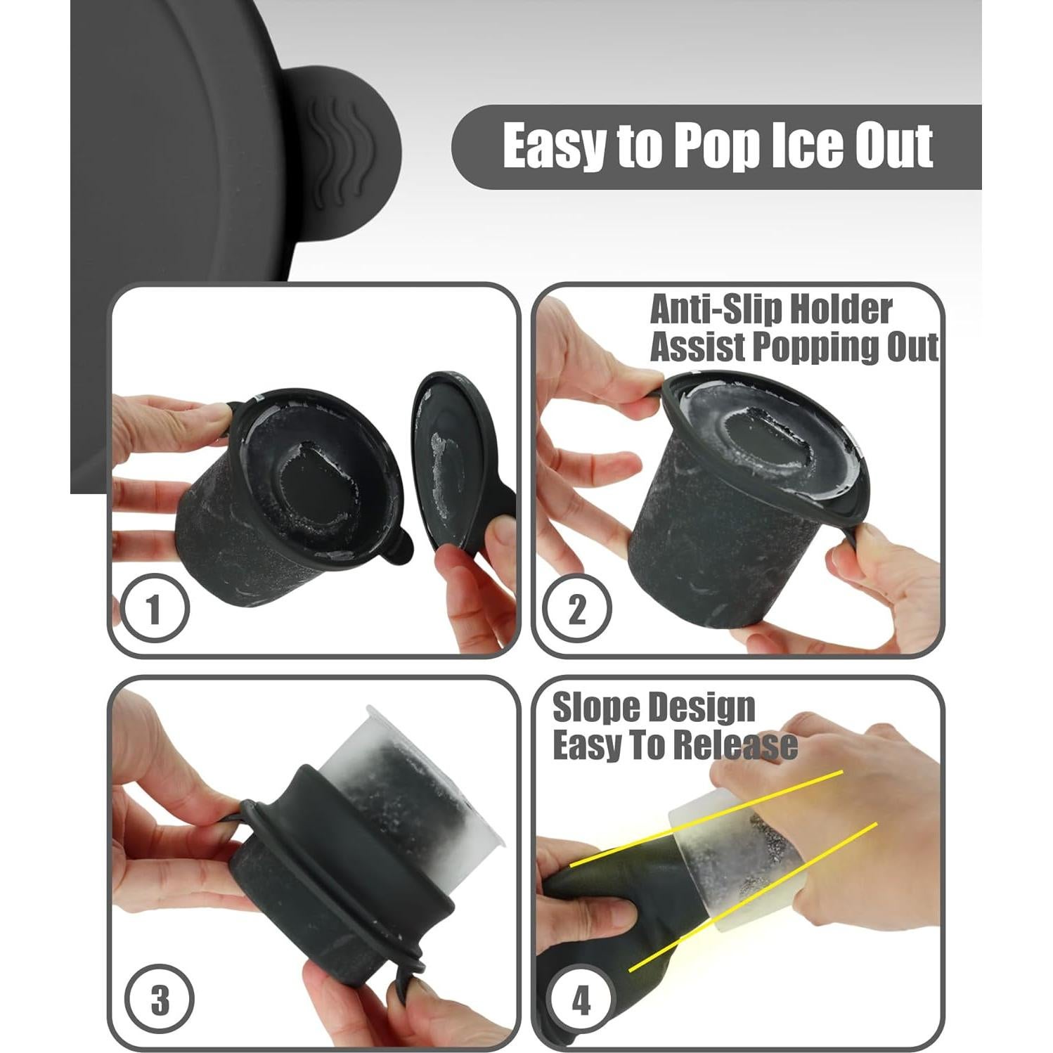 Moldes de Hielo TOVICE para Owala 24-40oz, Silicona Grado Alimenticio