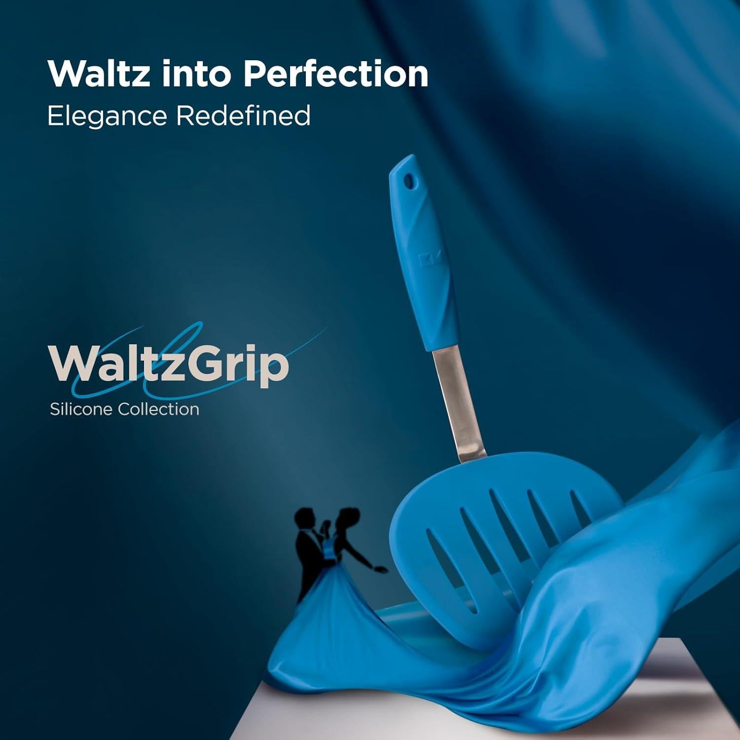 Espátula de Silicona Kitchen Mama WALTZGRIP 29.5cm Azul