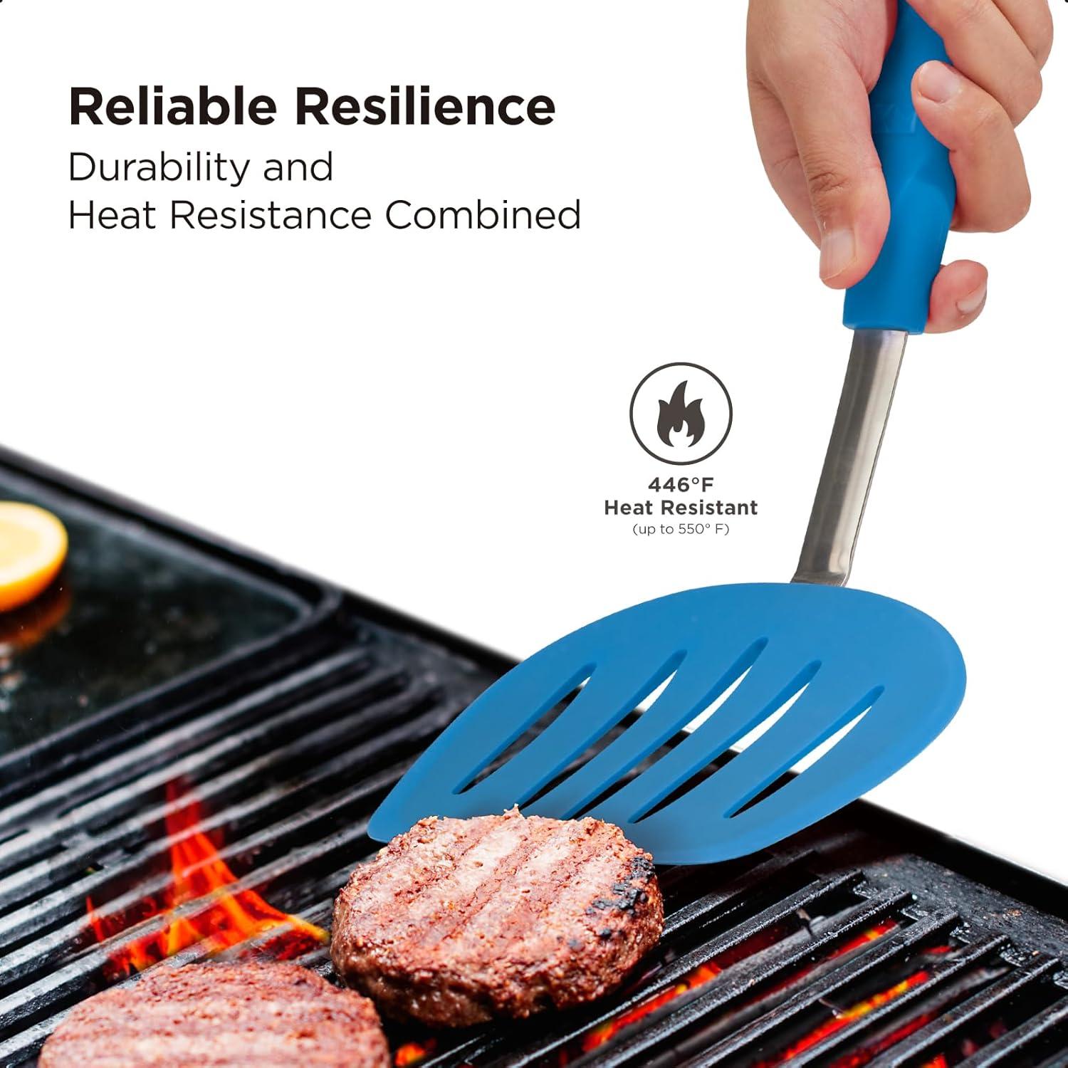 Espátula de Silicona Kitchen Mama WALTZGRIP 29.5cm Azul