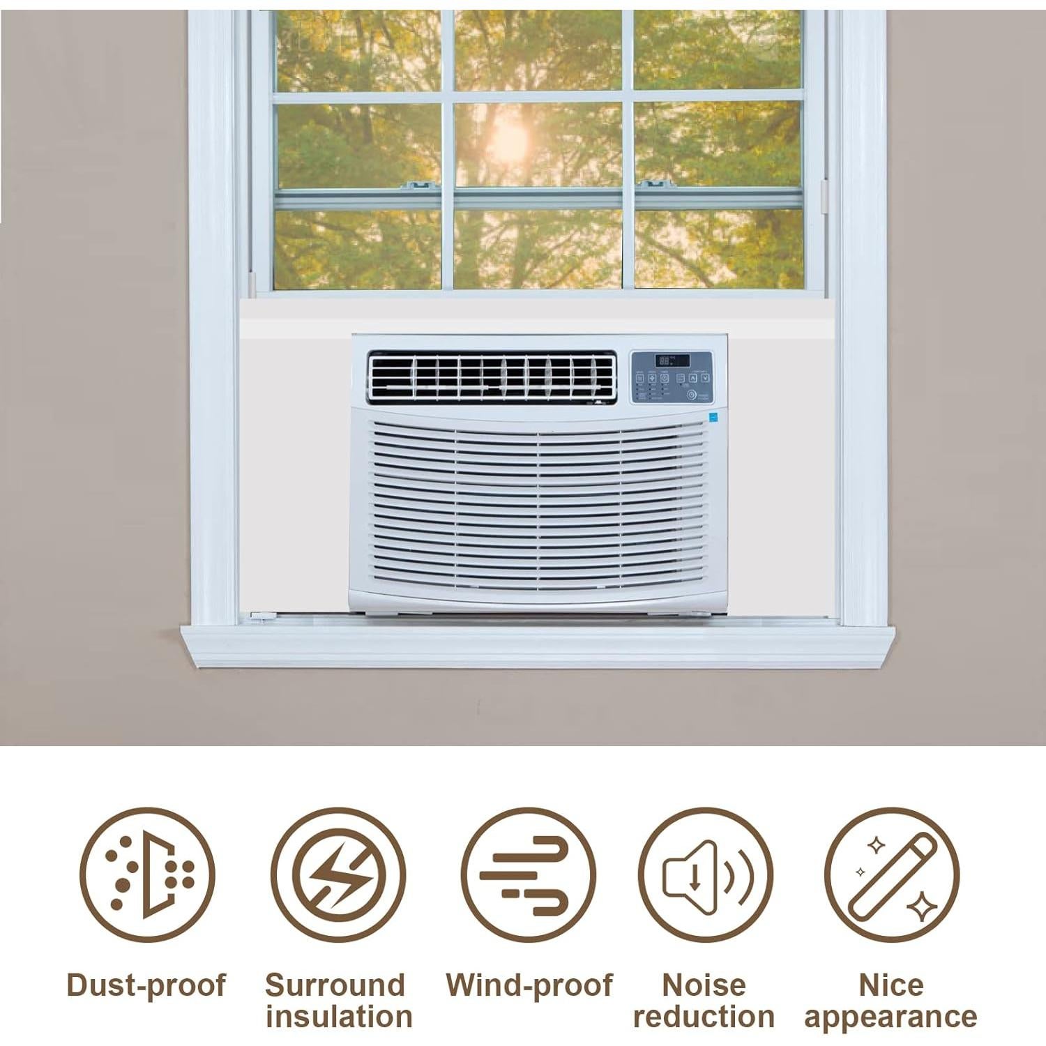 Paneles Laterales Aislantes Federedevo para Aire Acondicionado 43x23 cm