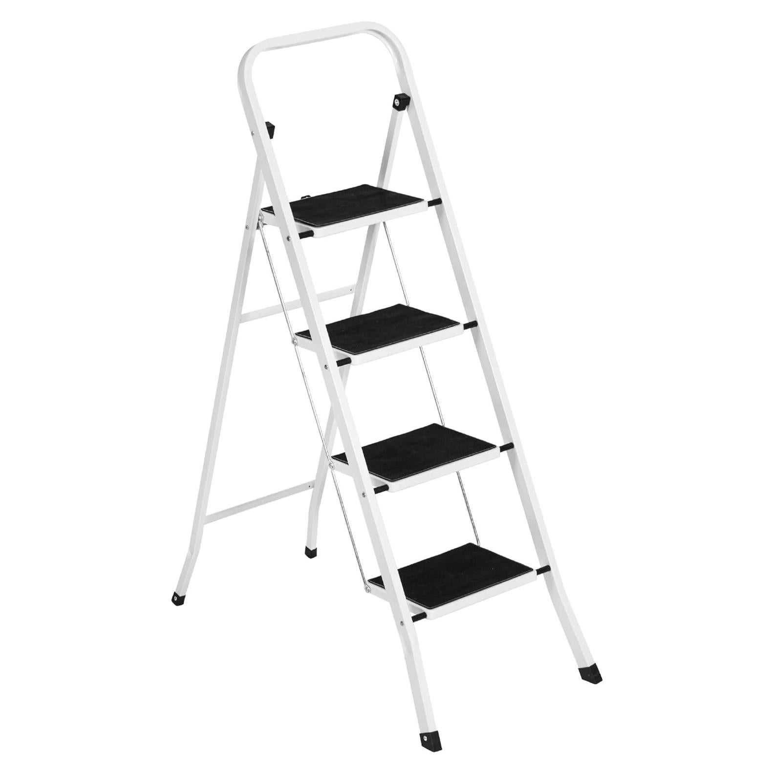 Escalera Plegable de Acero 4 Escalones 149kg Mejor Opción