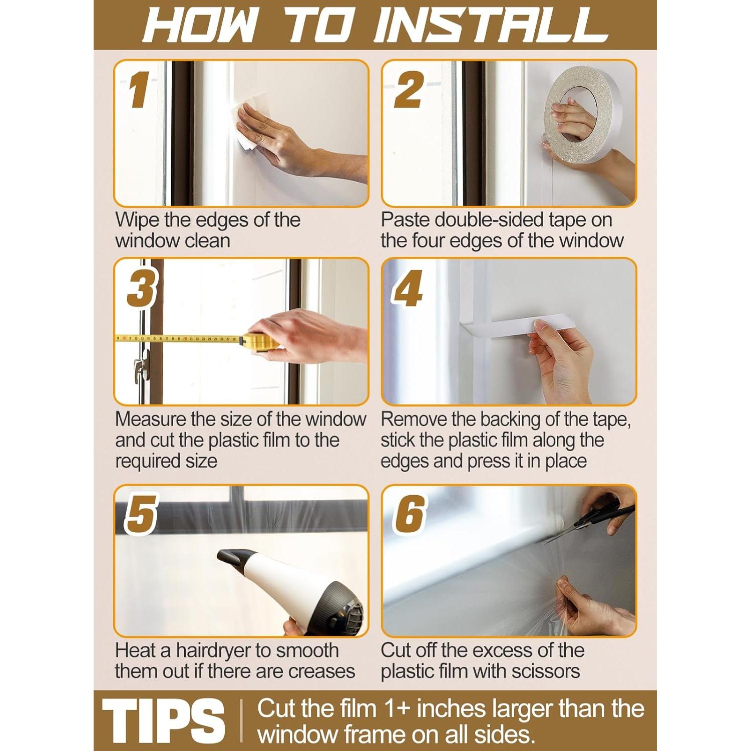 Kit Aislamiento de Ventanas Apipi 63x236 cm para 5 Ventanas