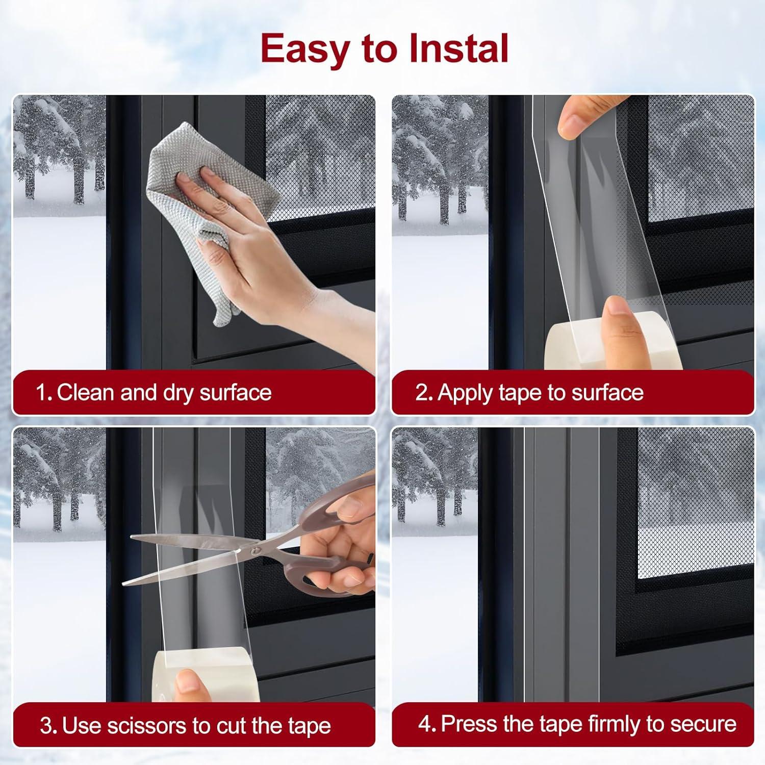 Cinta de Sellado para Ventanas Litaibai 5 cm x 10 m Transparente