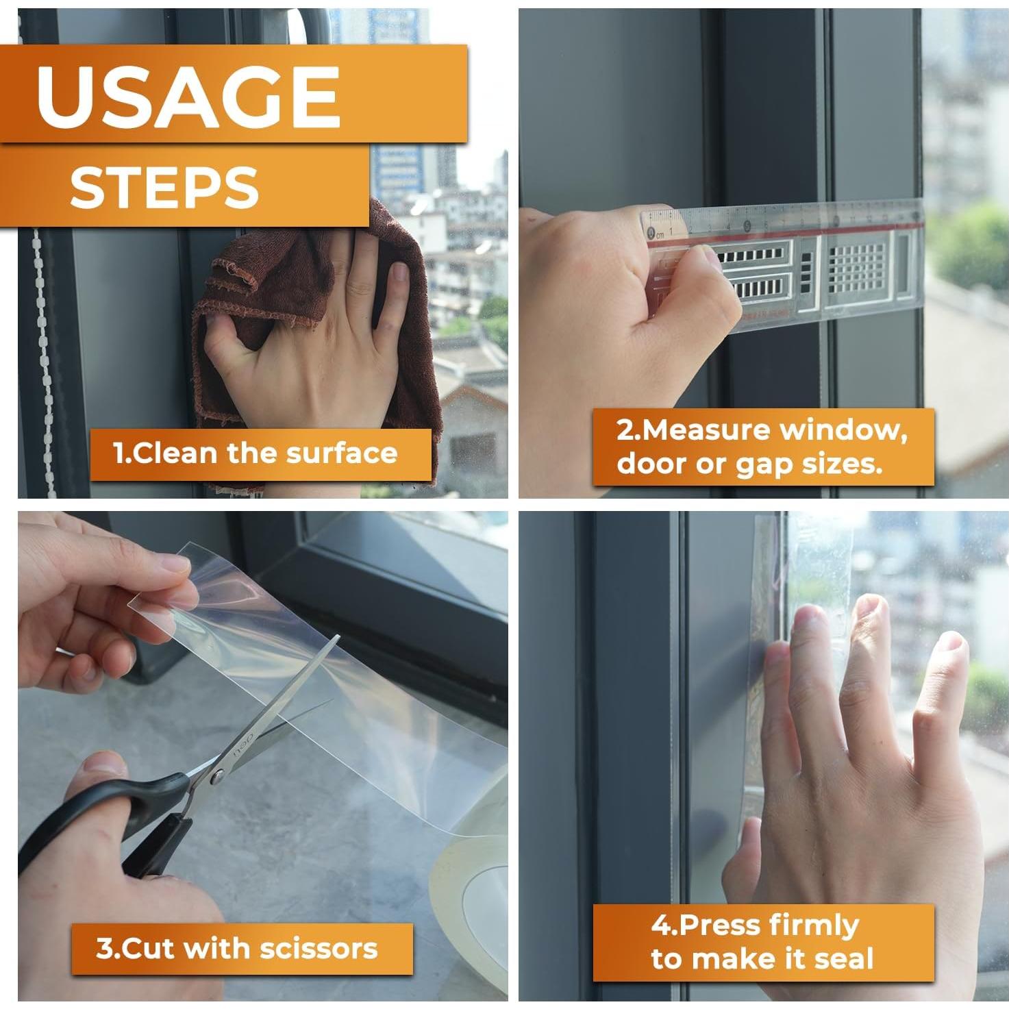 Cinta de Sellado de Ventanas SWRT 3" x 10.06m Transparente