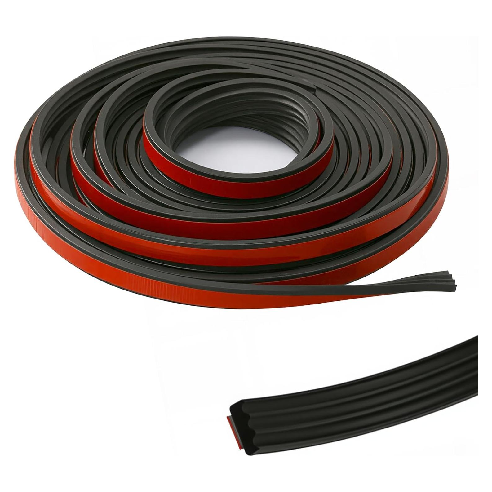 Tira de Sello de Goma EPDM 1.27 cm x 7.62 m con Cinta 3M