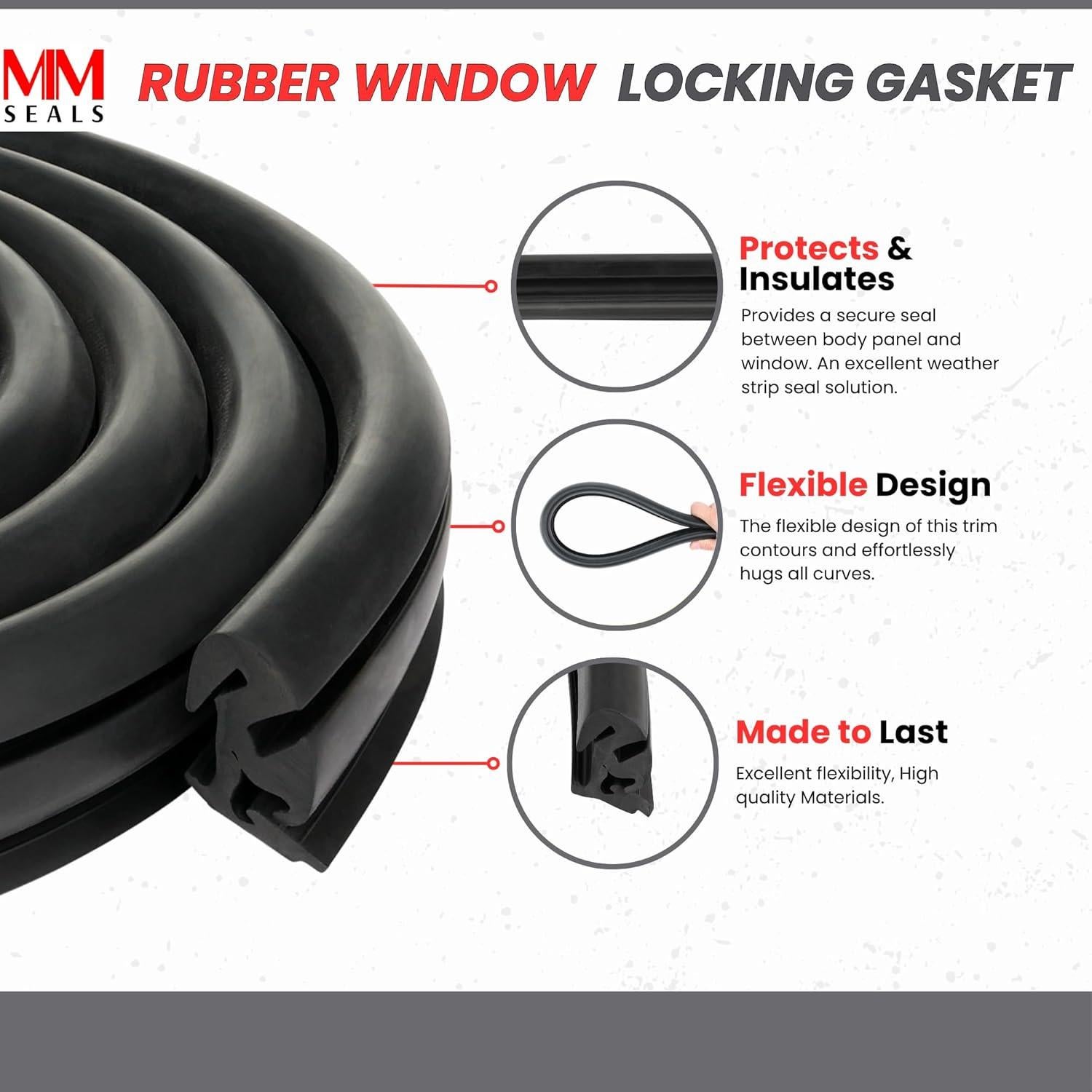 Junta de goma EPDM Seal Rubber para ventana 3 metros