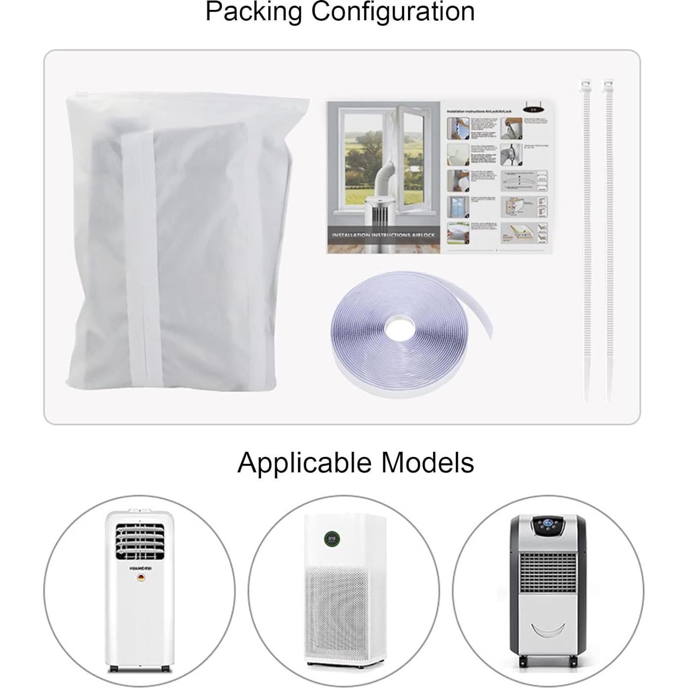 Kit de Sellado de Ventana para Aire Acondicionado Naroote 3m